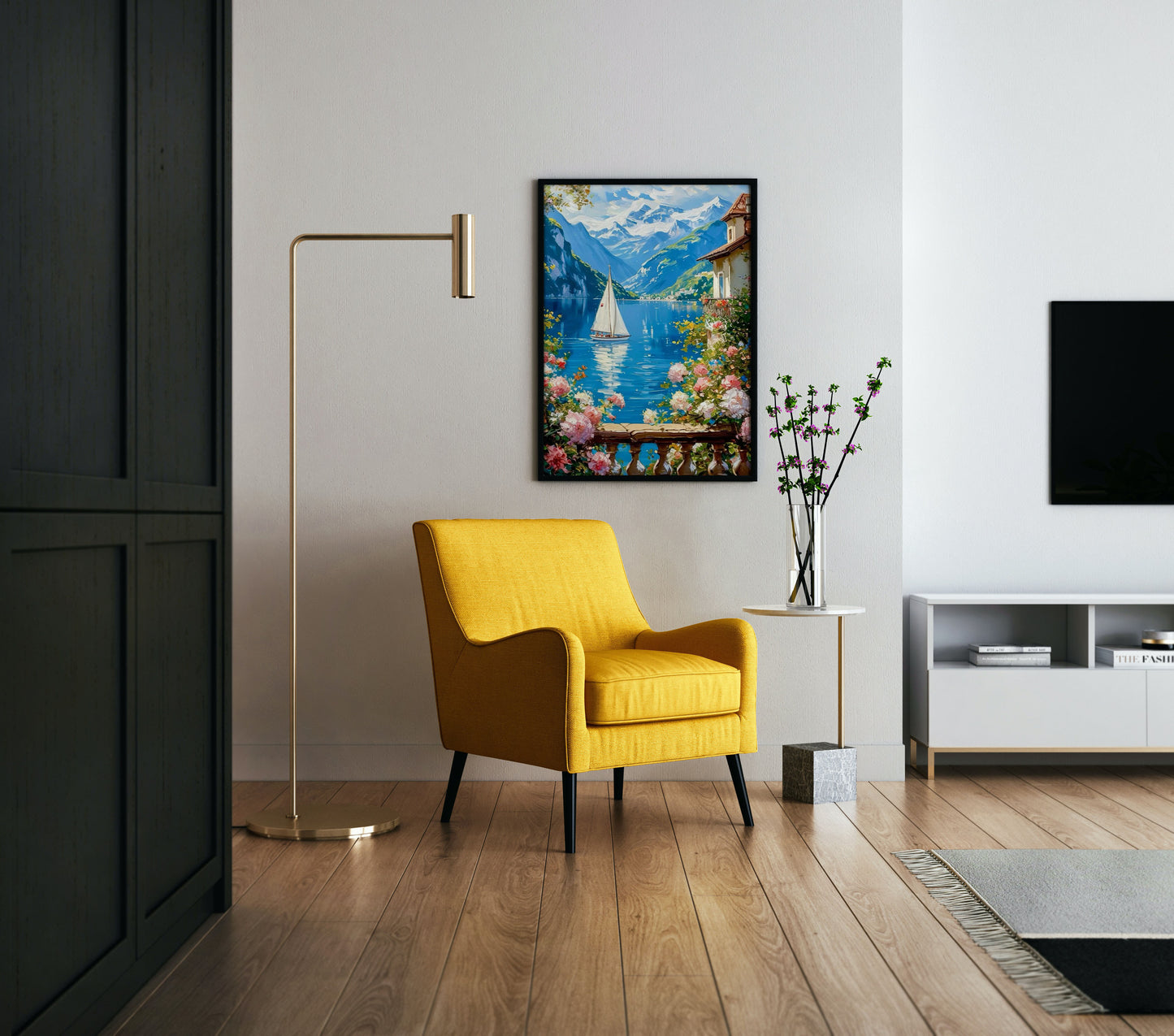 Lakeside Bloom Poster Wall Art