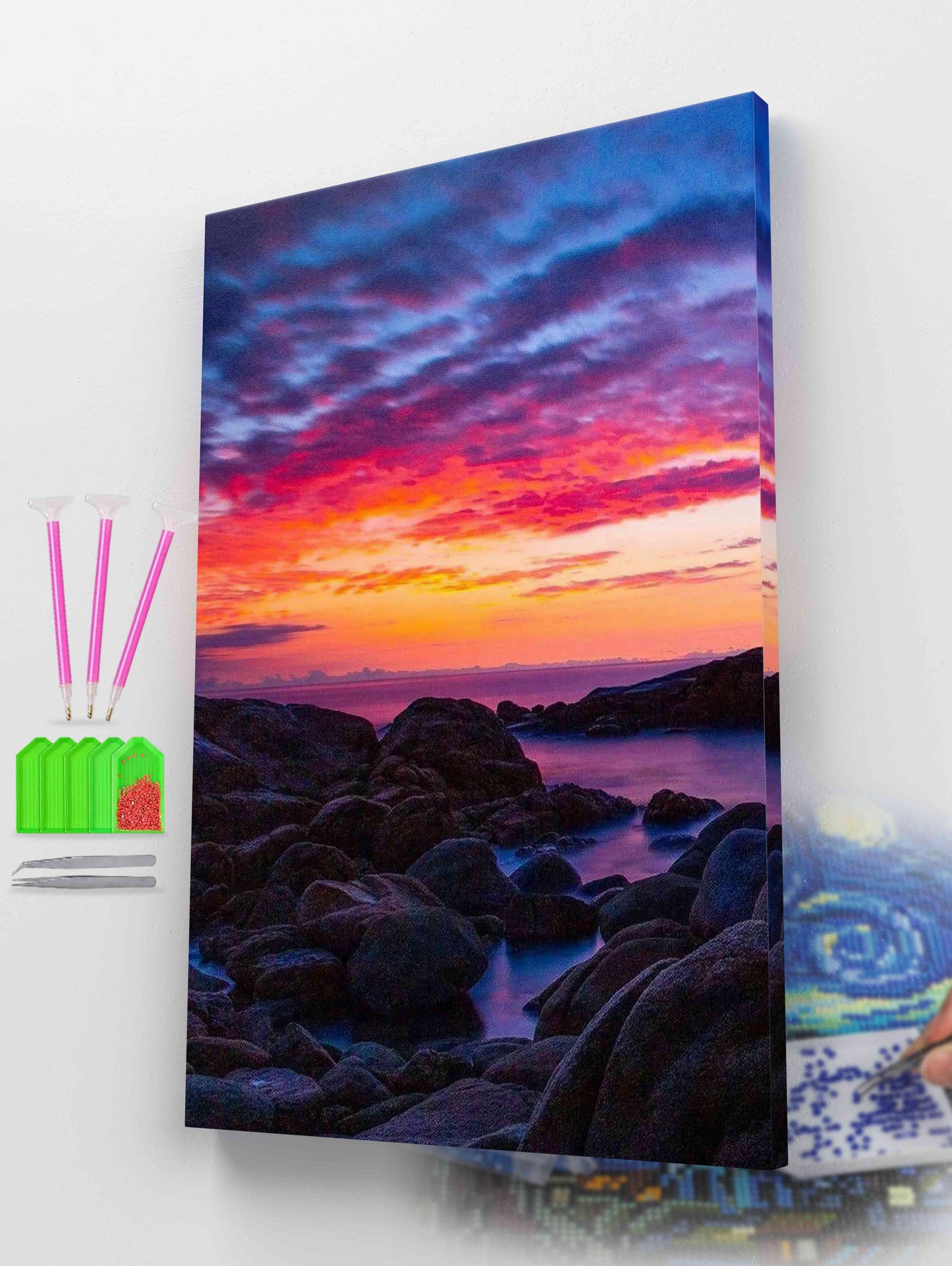 Vivid Seaview Sunset | Diamond Painting Kit
