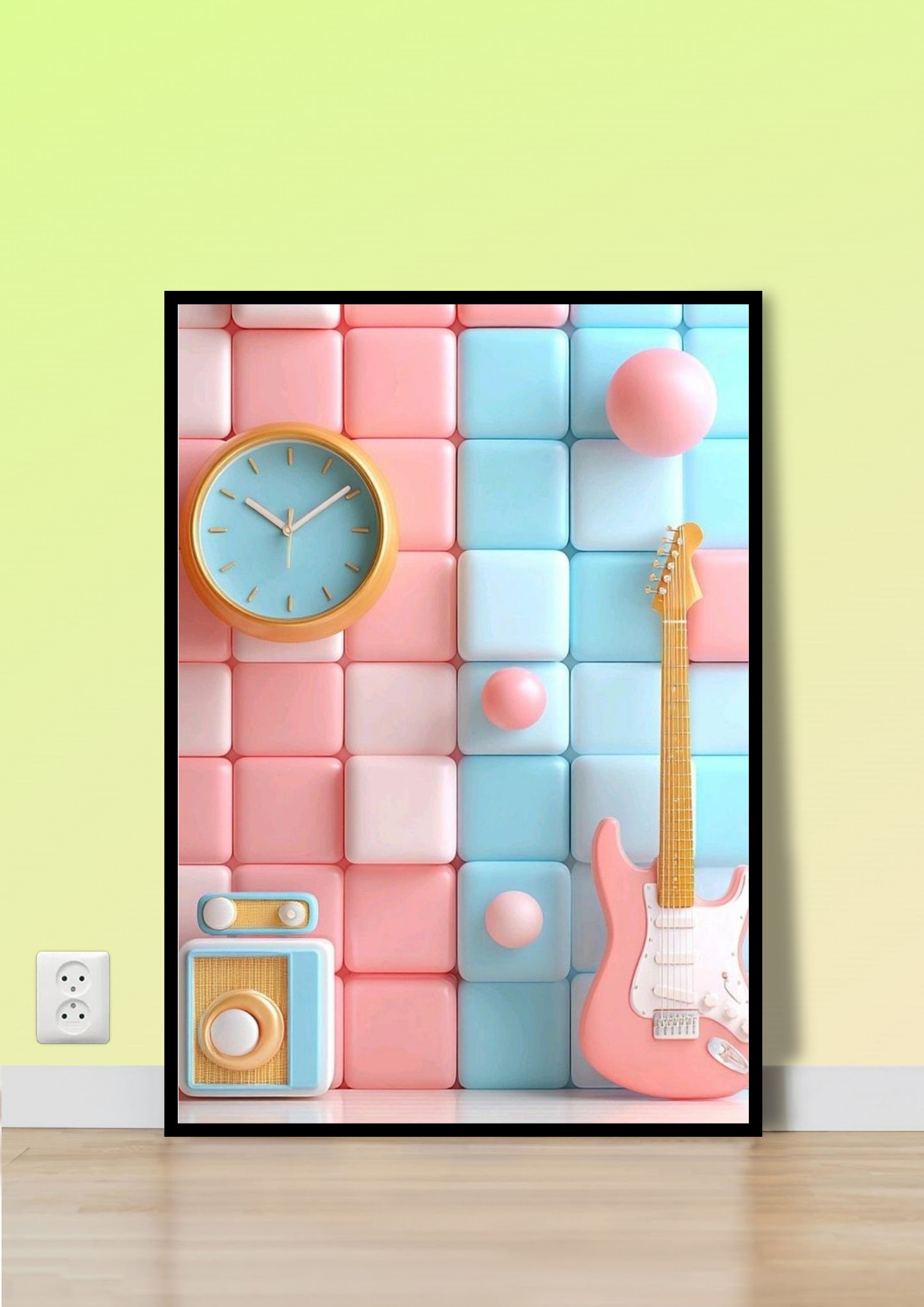 Retro Pop Vibes Poster Wall Art