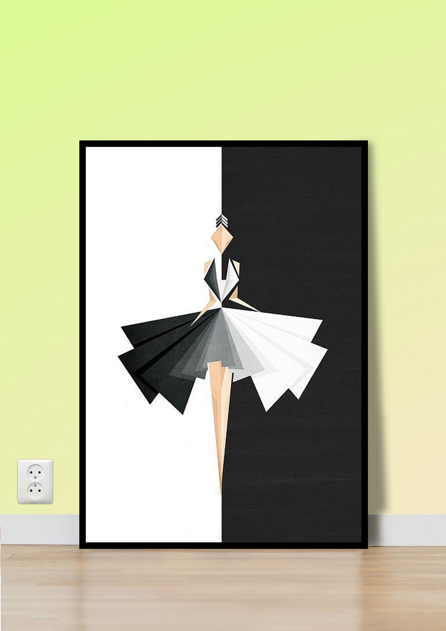 Monochrome Grace poster Wall Art