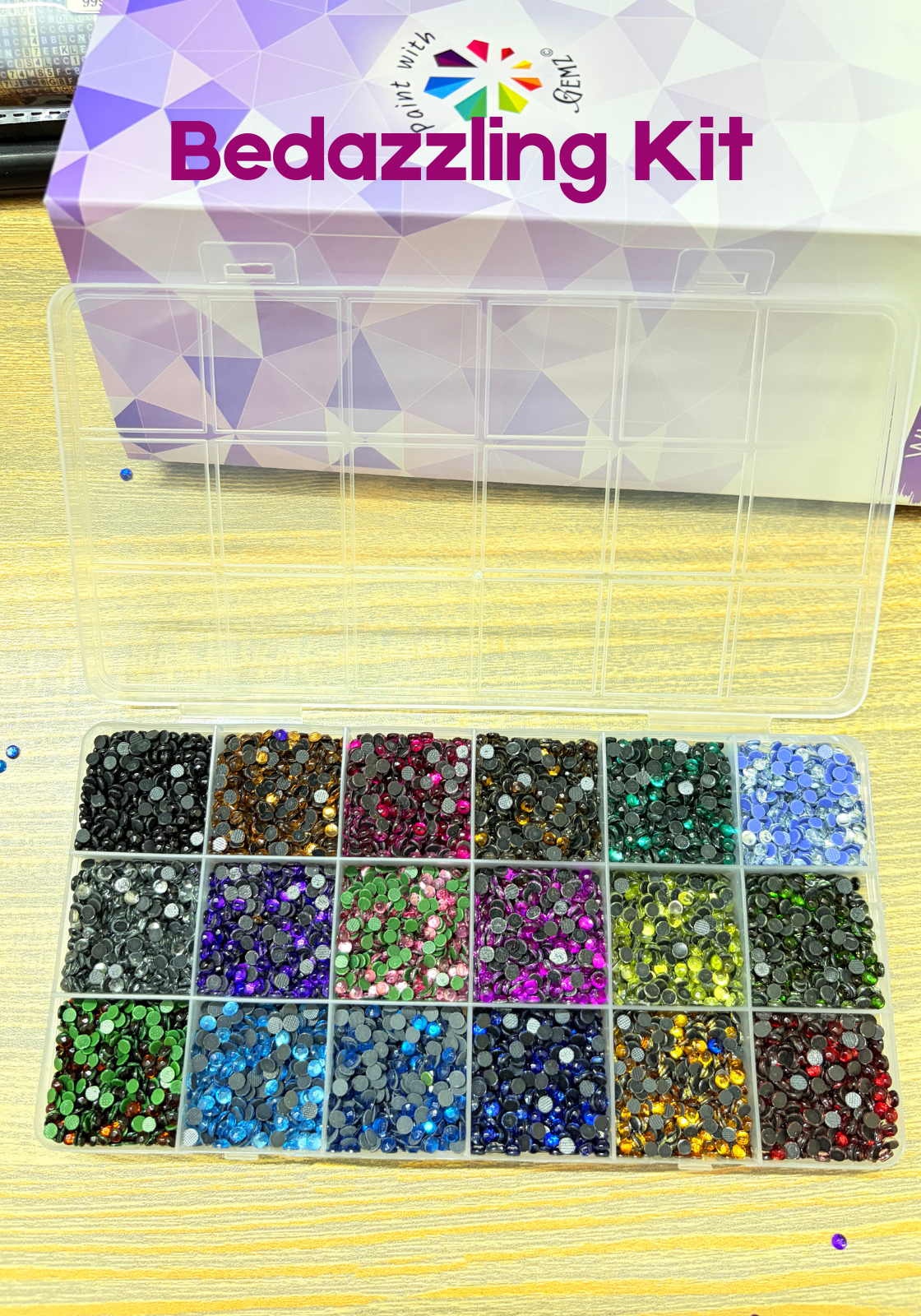 18 Colours DIY Bedazzling Kit