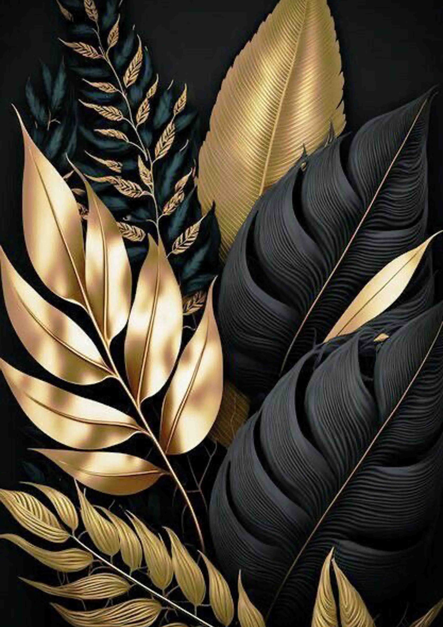 Golden Silence Poster Wall Art