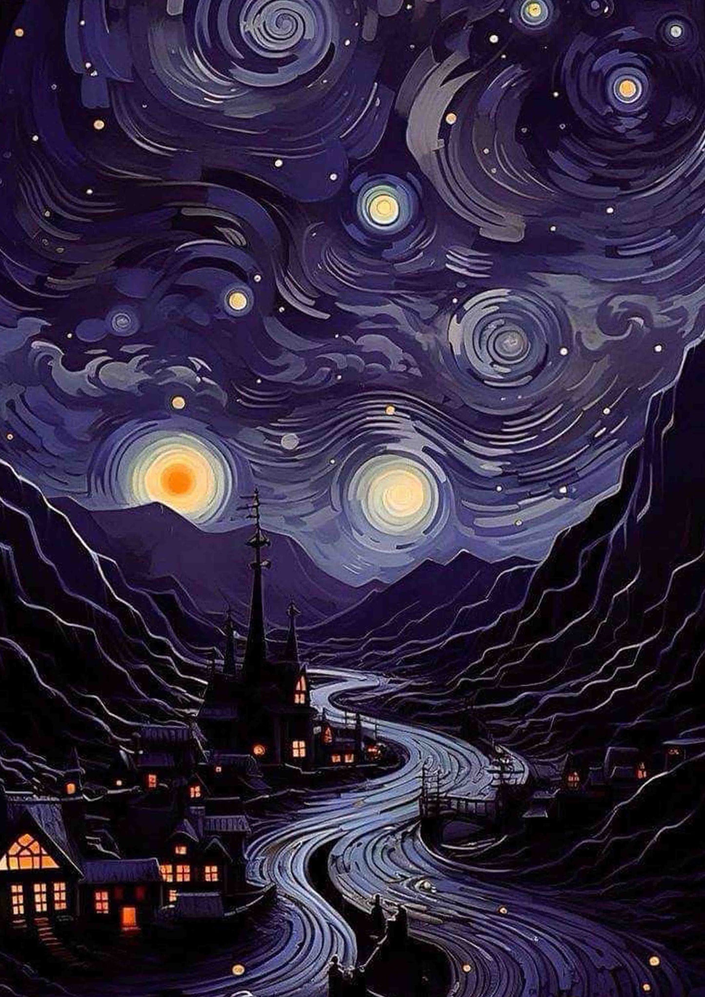 River of Stars Poster Wall Art