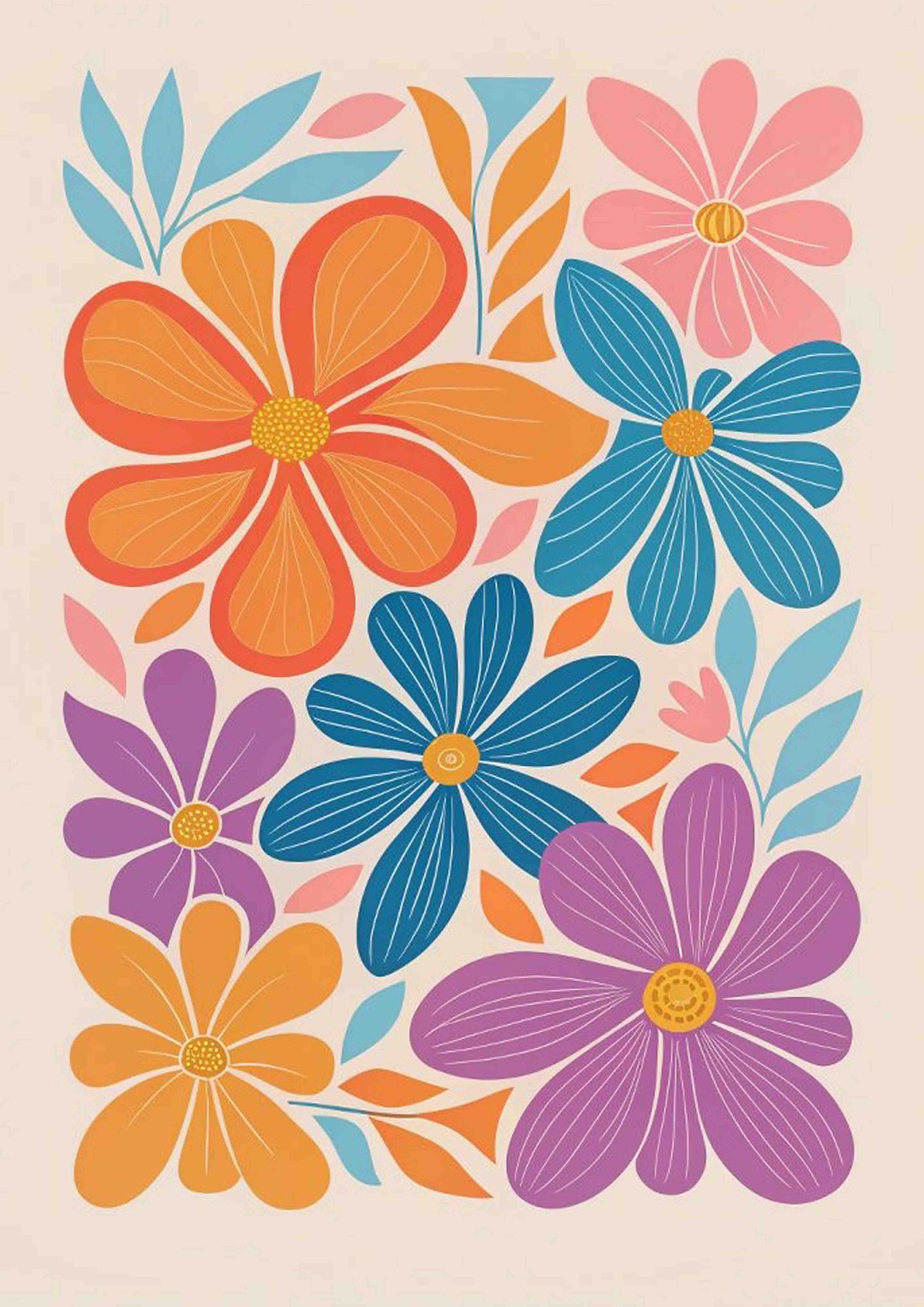 Festival Flora Poster Wall Art