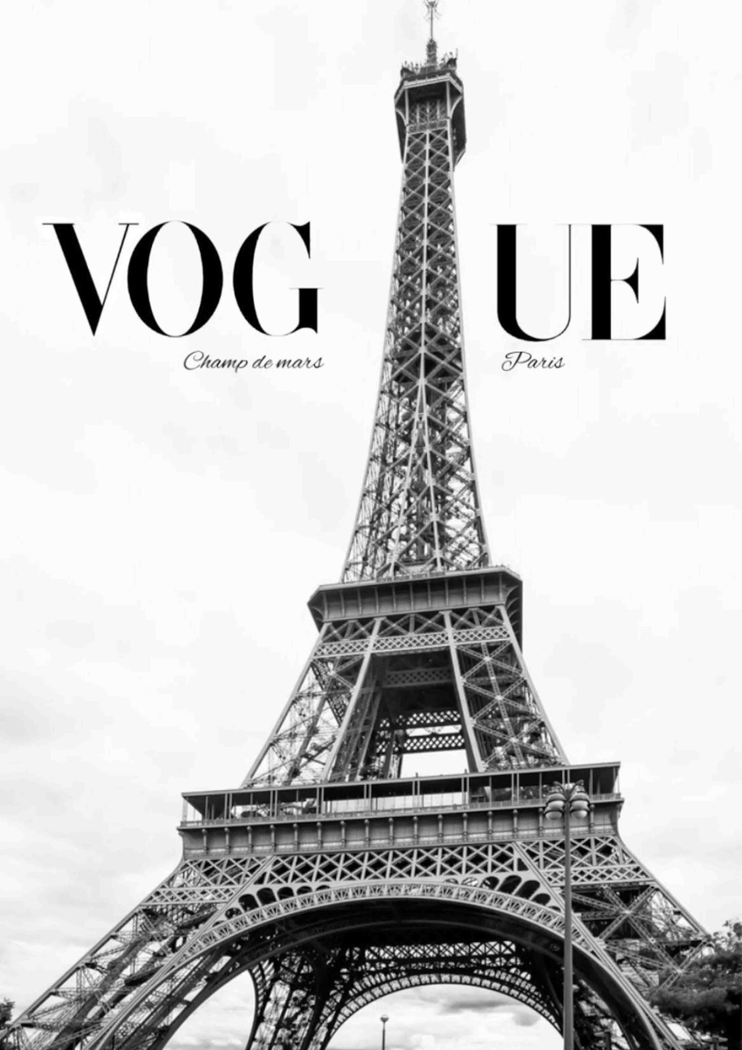 Paris in Vogue Poster Wall Art