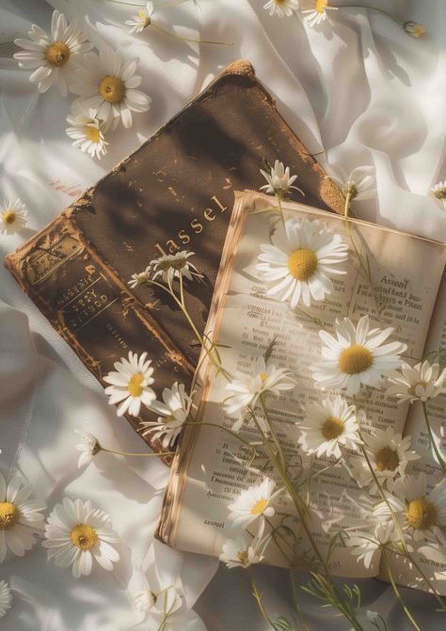 Daisies Between Chapters Poster Wall Art