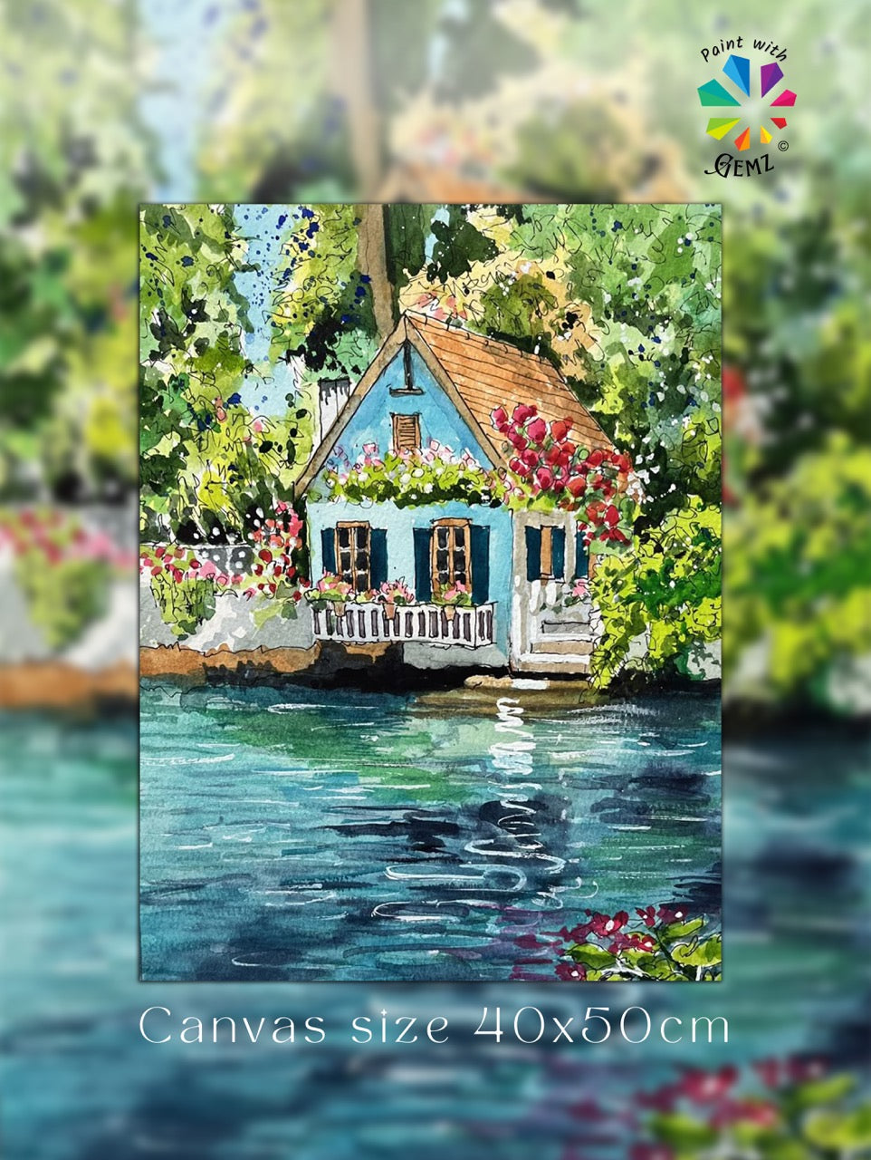 Lakeside Retreat Paint by Numbers kit