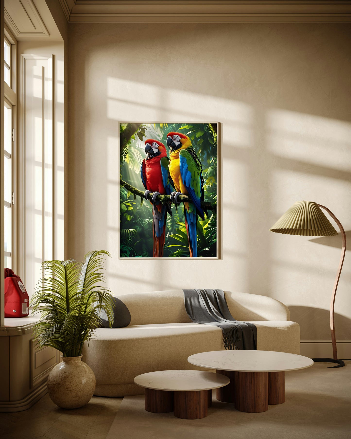 Parrots of Paradise Poster Wall Art