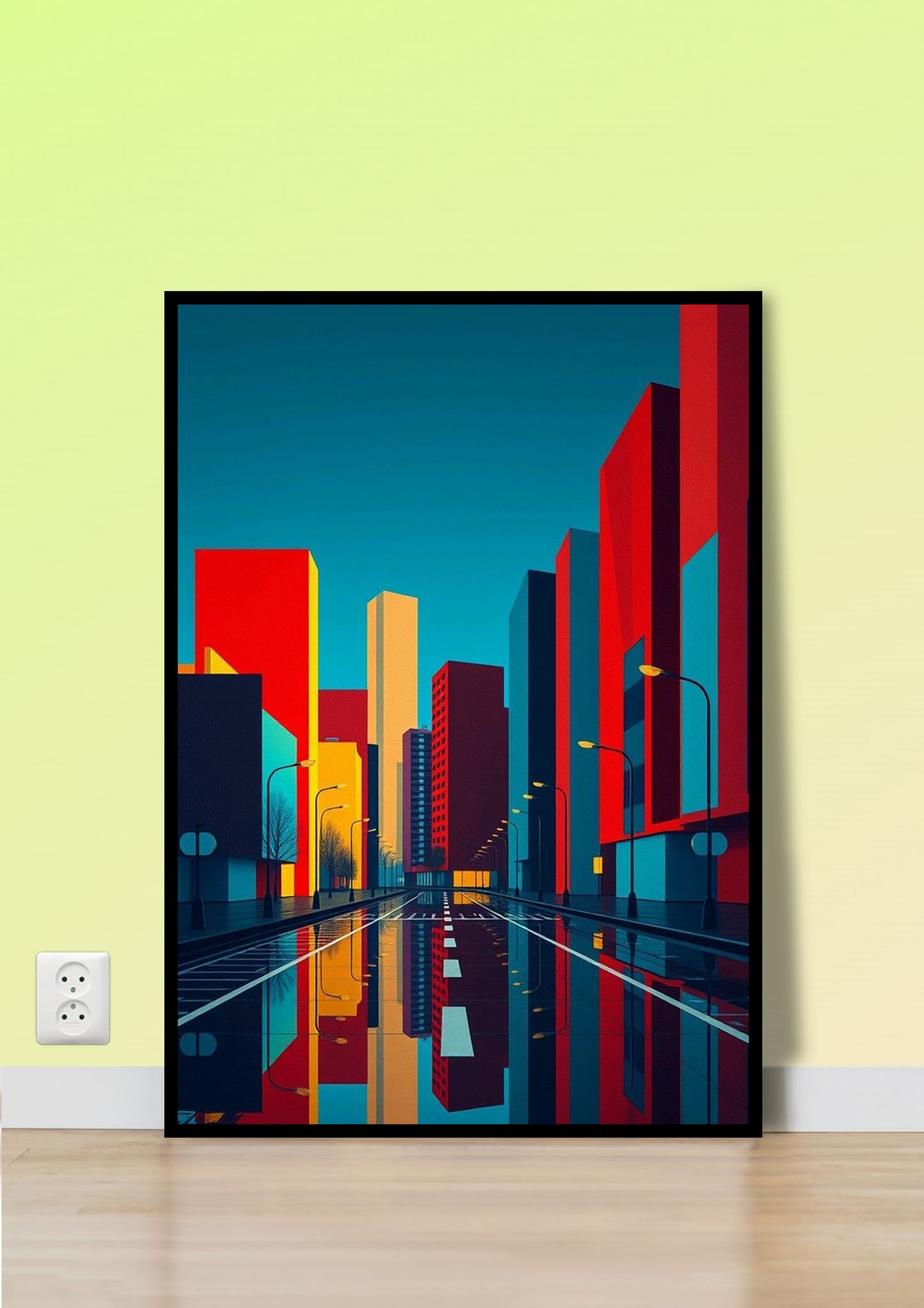 Neon Dawn poster Wall Art
