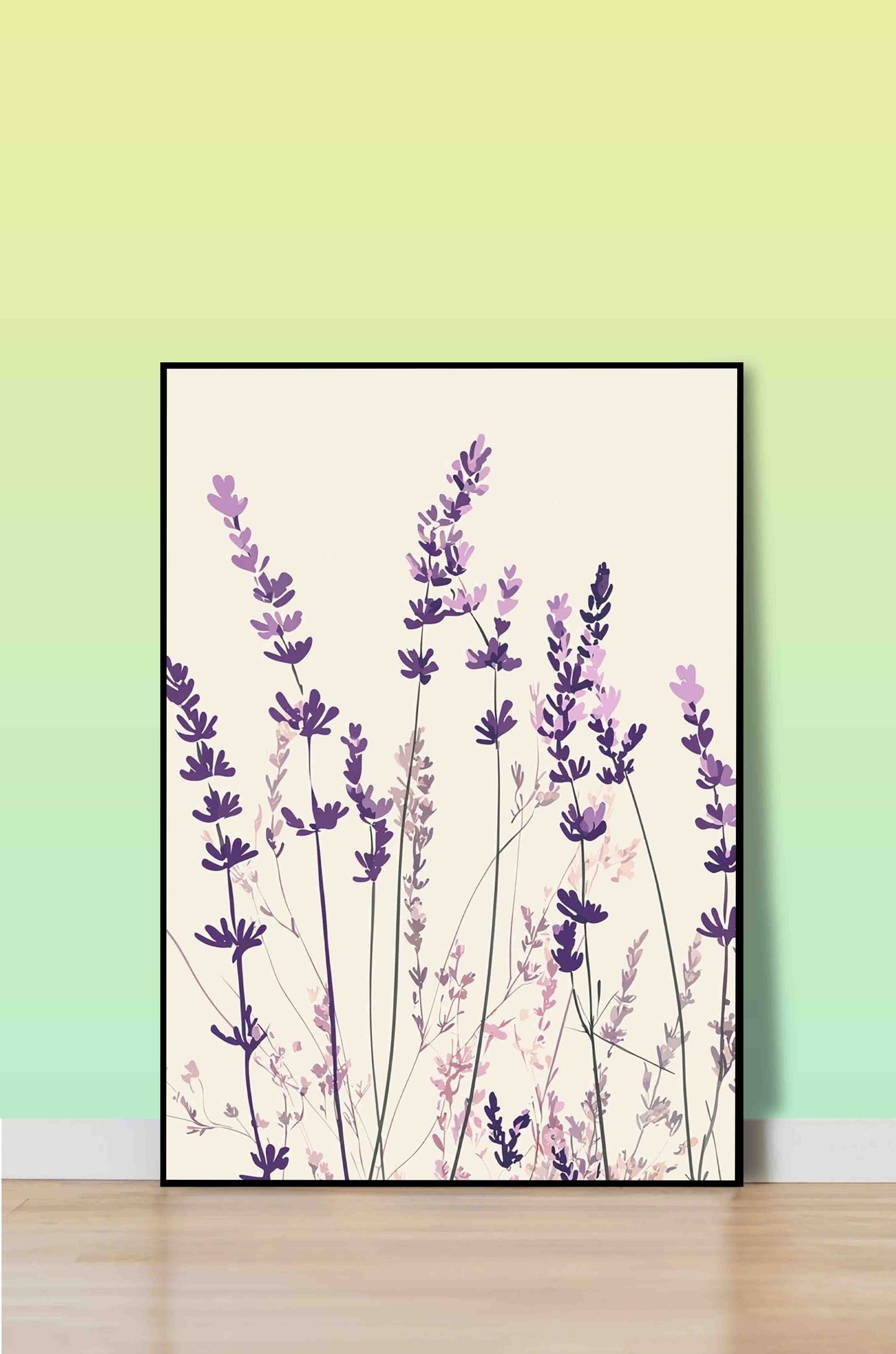 Lavender Silhouettes Poster Wall Art