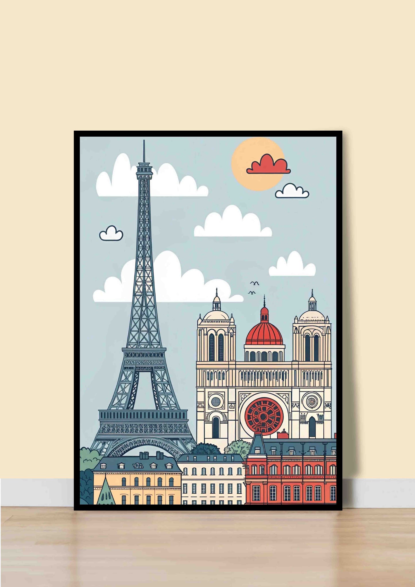 Vue de Paris Poster Wall Art