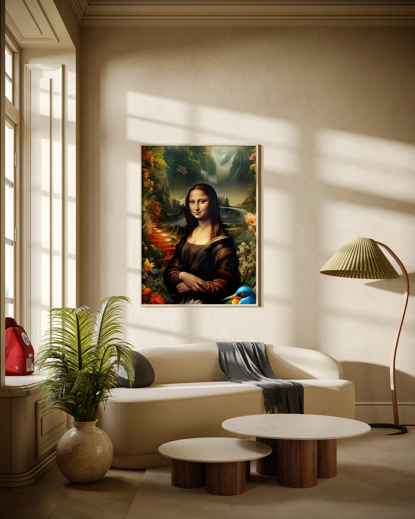 Mona Lisa Glow Poster Wall Art