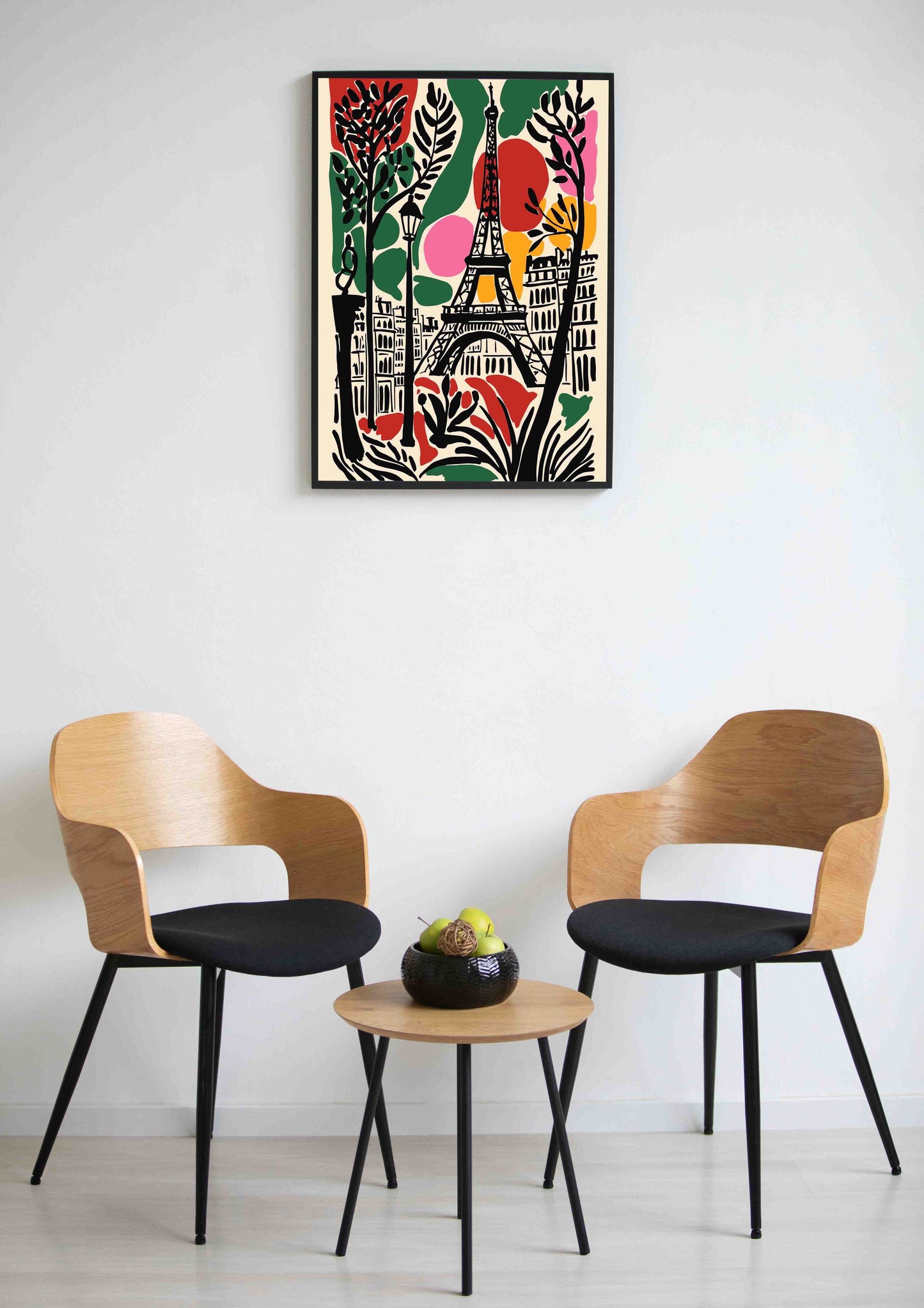 Paris in Silhouette Poster Wall Art