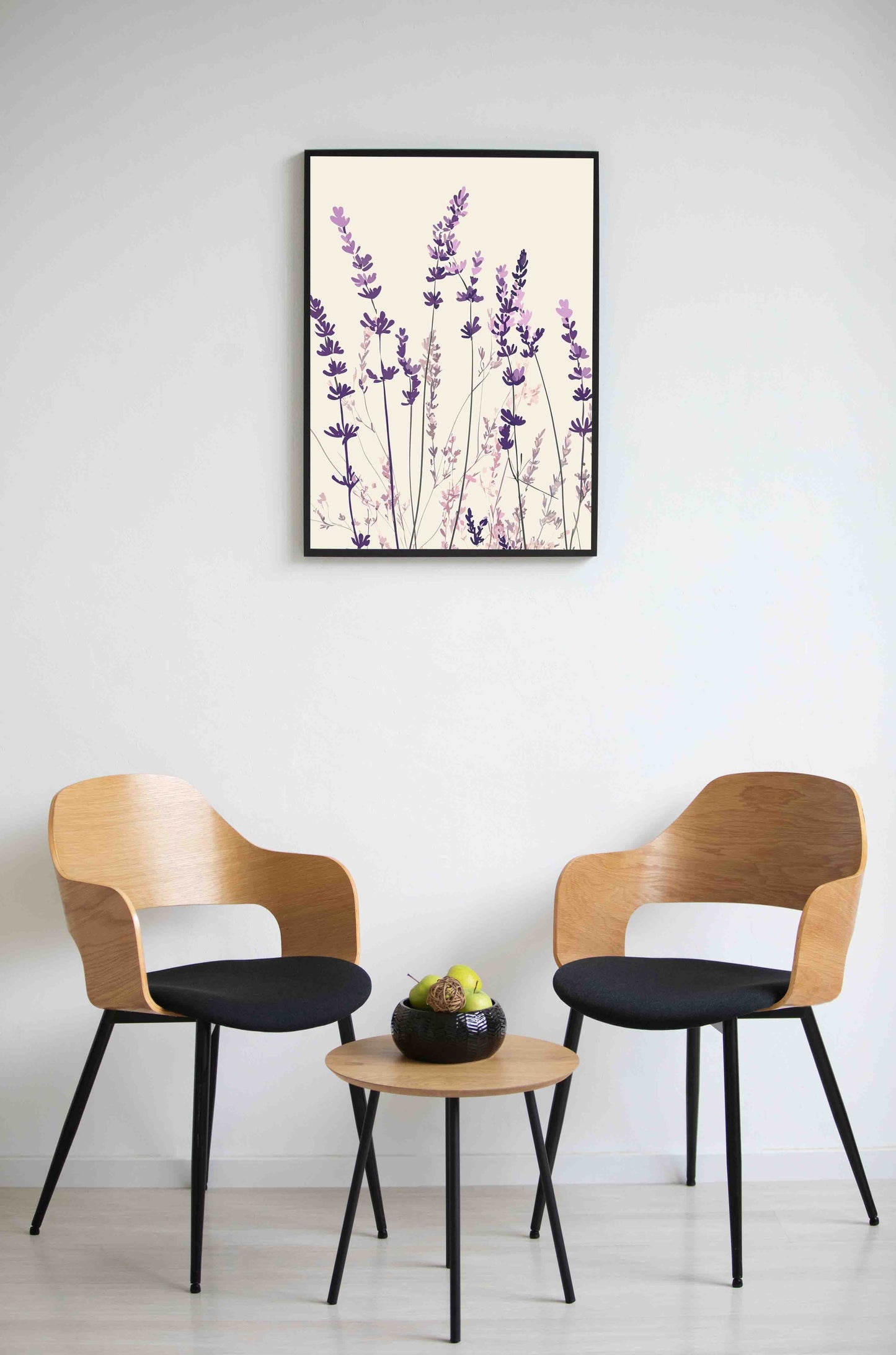 Lavender Silhouettes Poster Wall Art