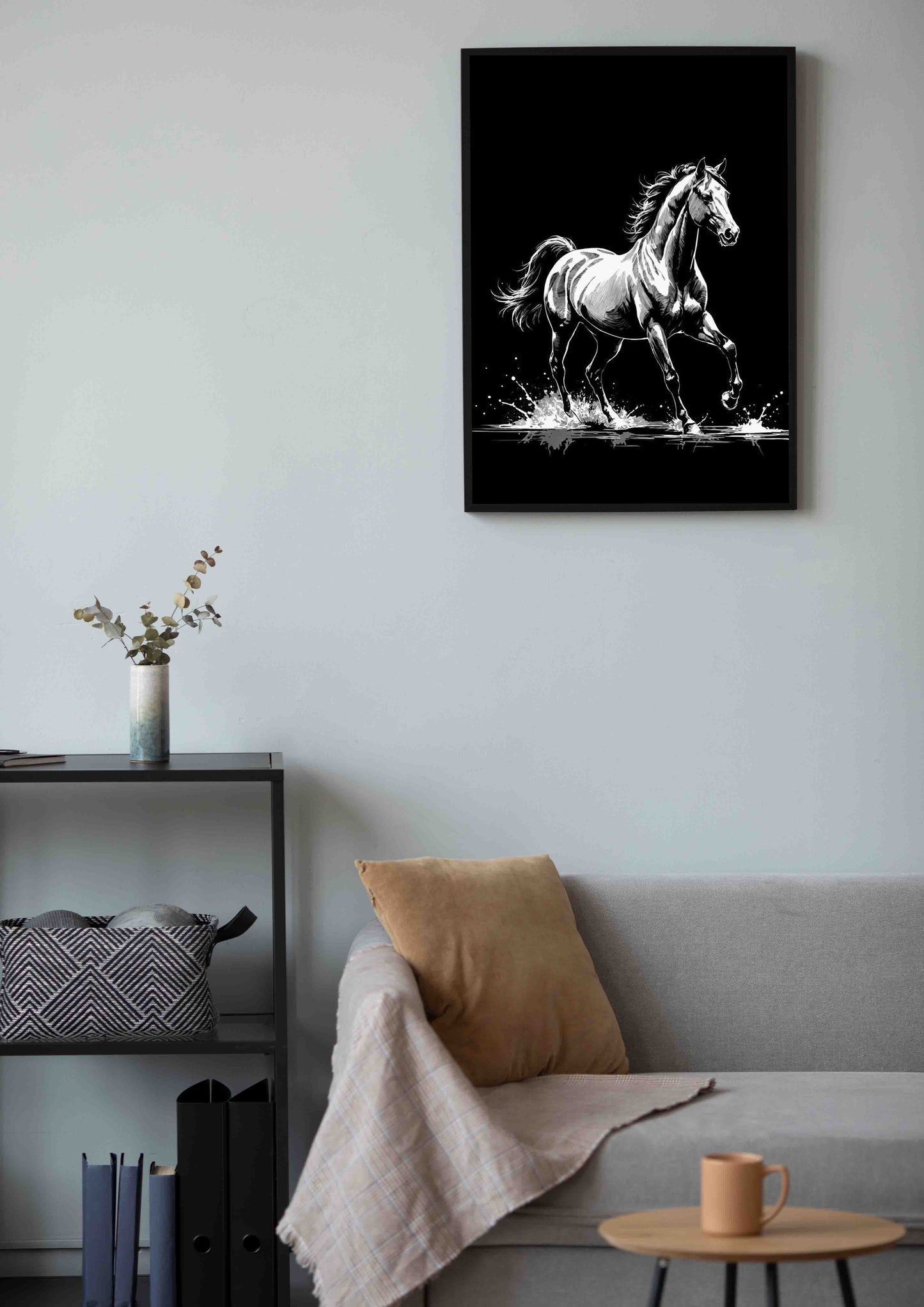 Silent Stallion Poster Wall Art