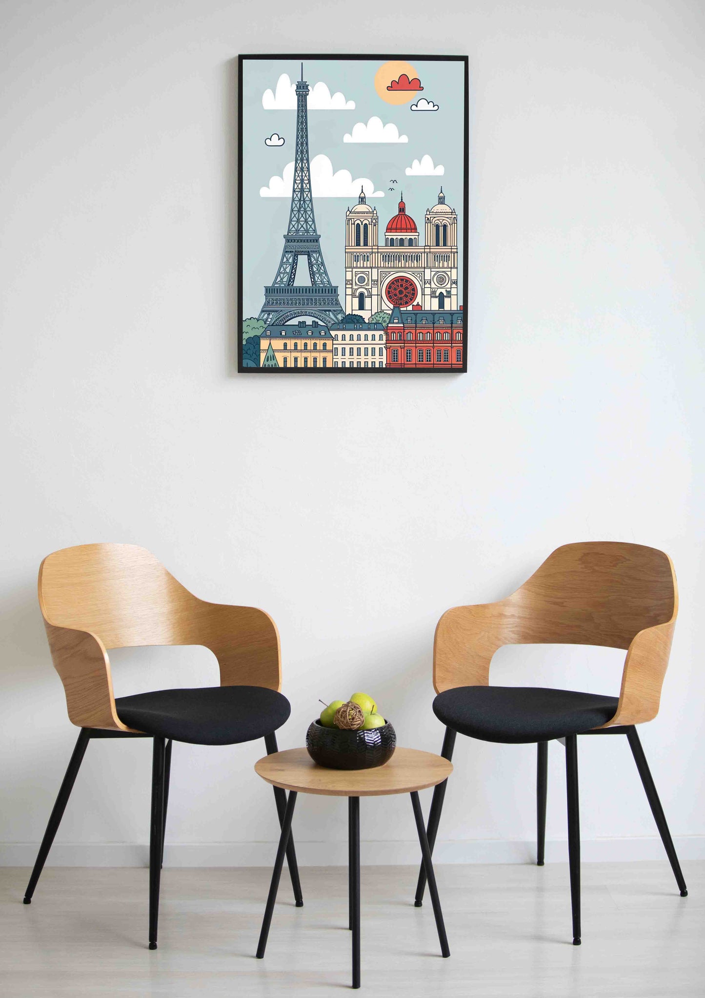 Vue de Paris Poster Wall Art