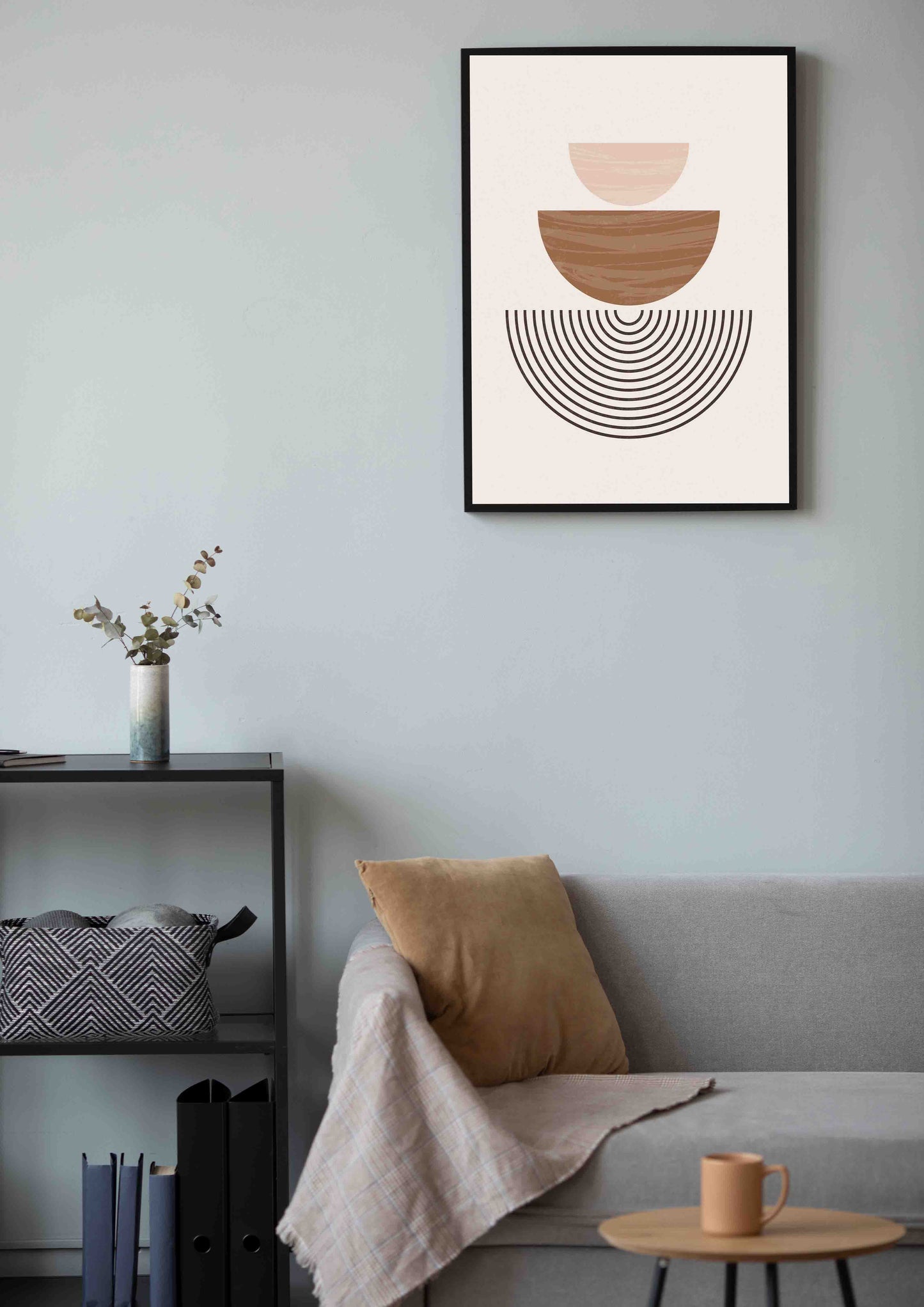 Intertwined Silhouettes Poster Wall Art