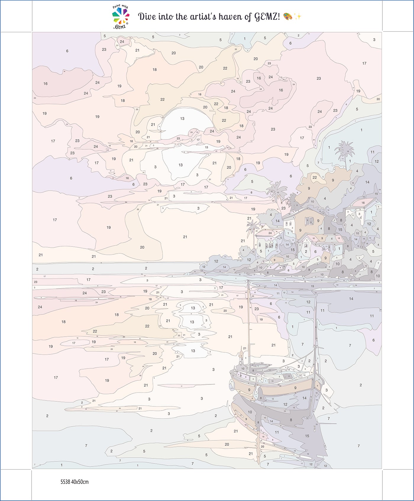 Serenade of the Sunset Paint by Numbers kit