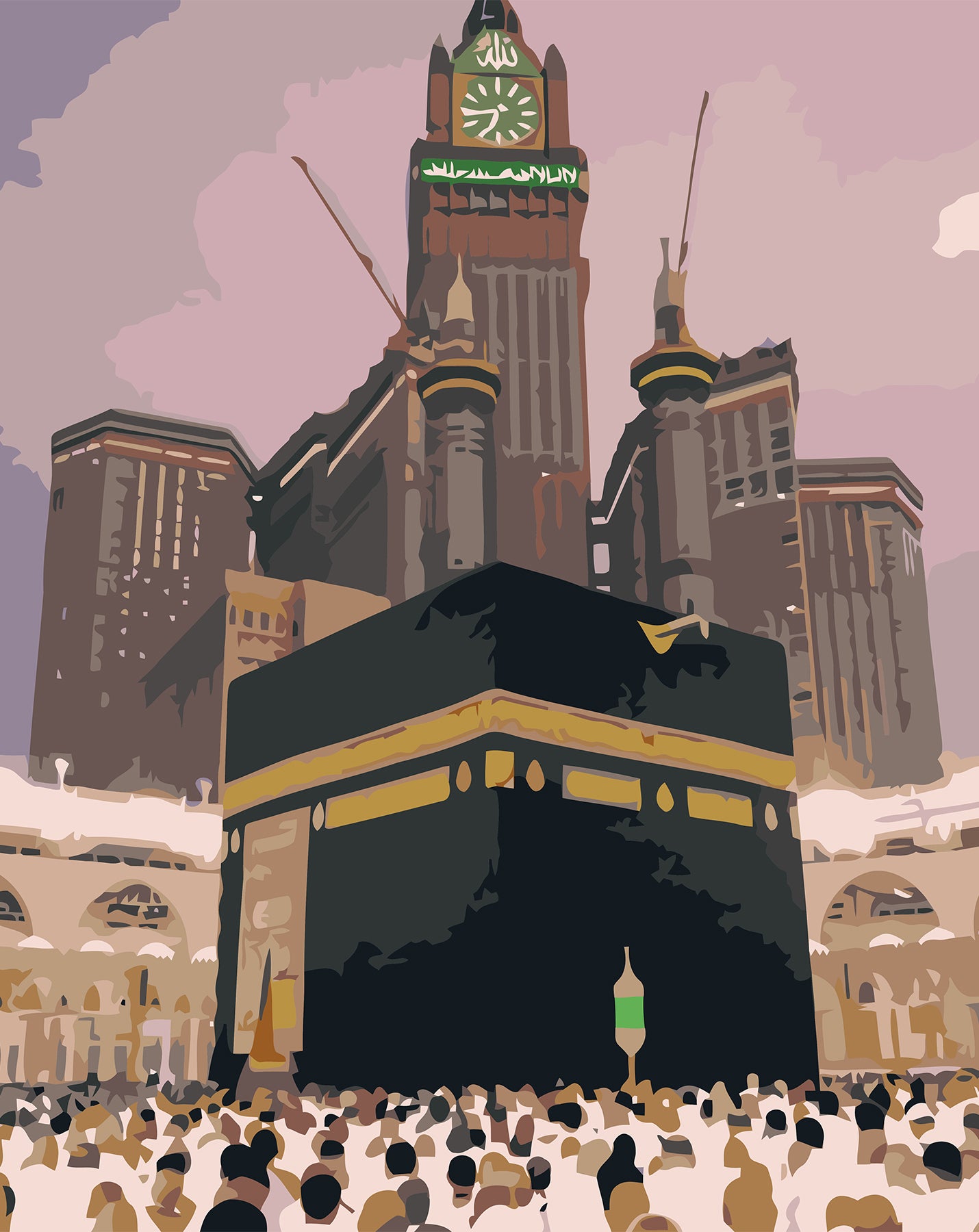 The Heart of Makkah Paint by Numbers kit