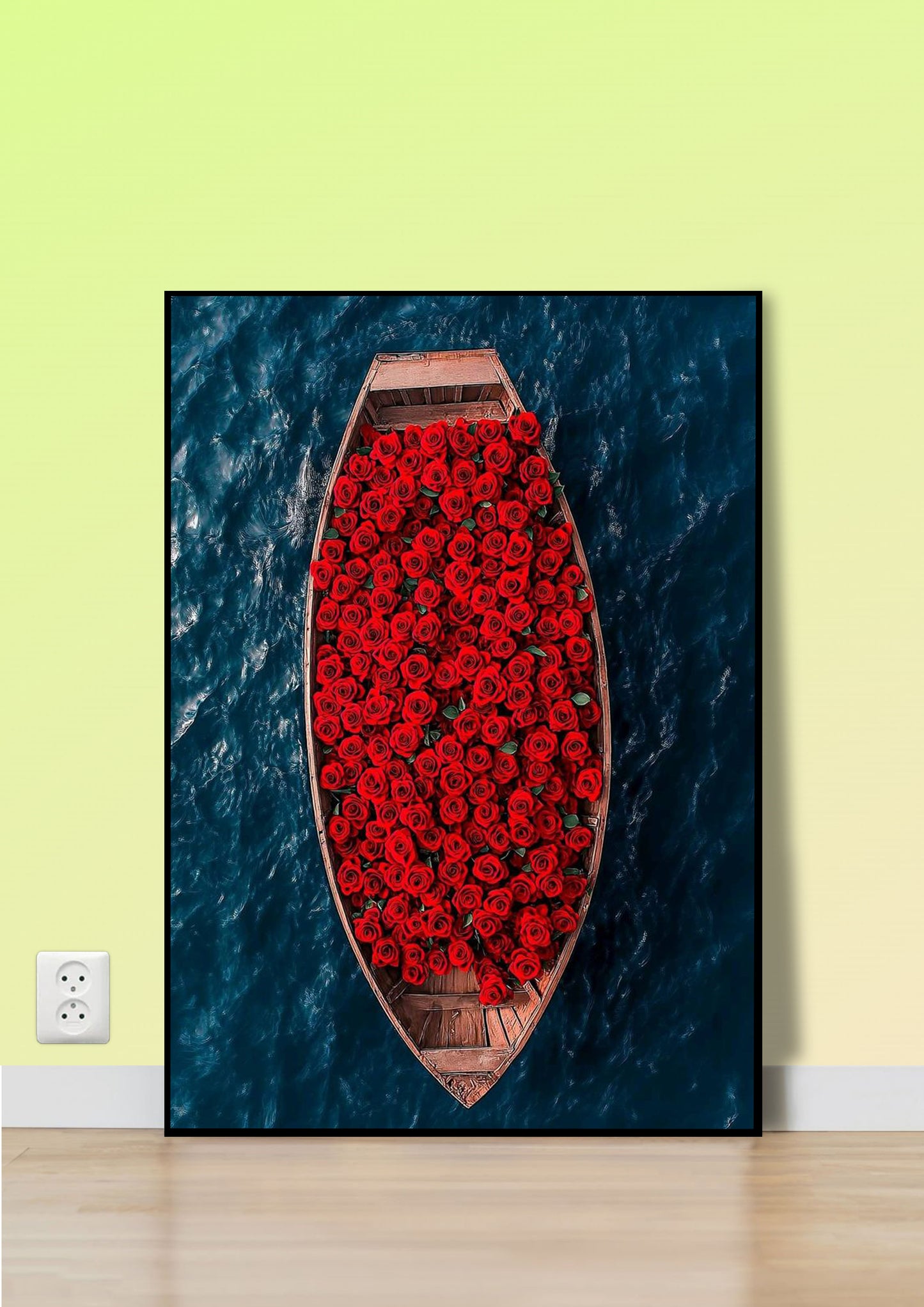 Boat of Roses Poster Wall Art