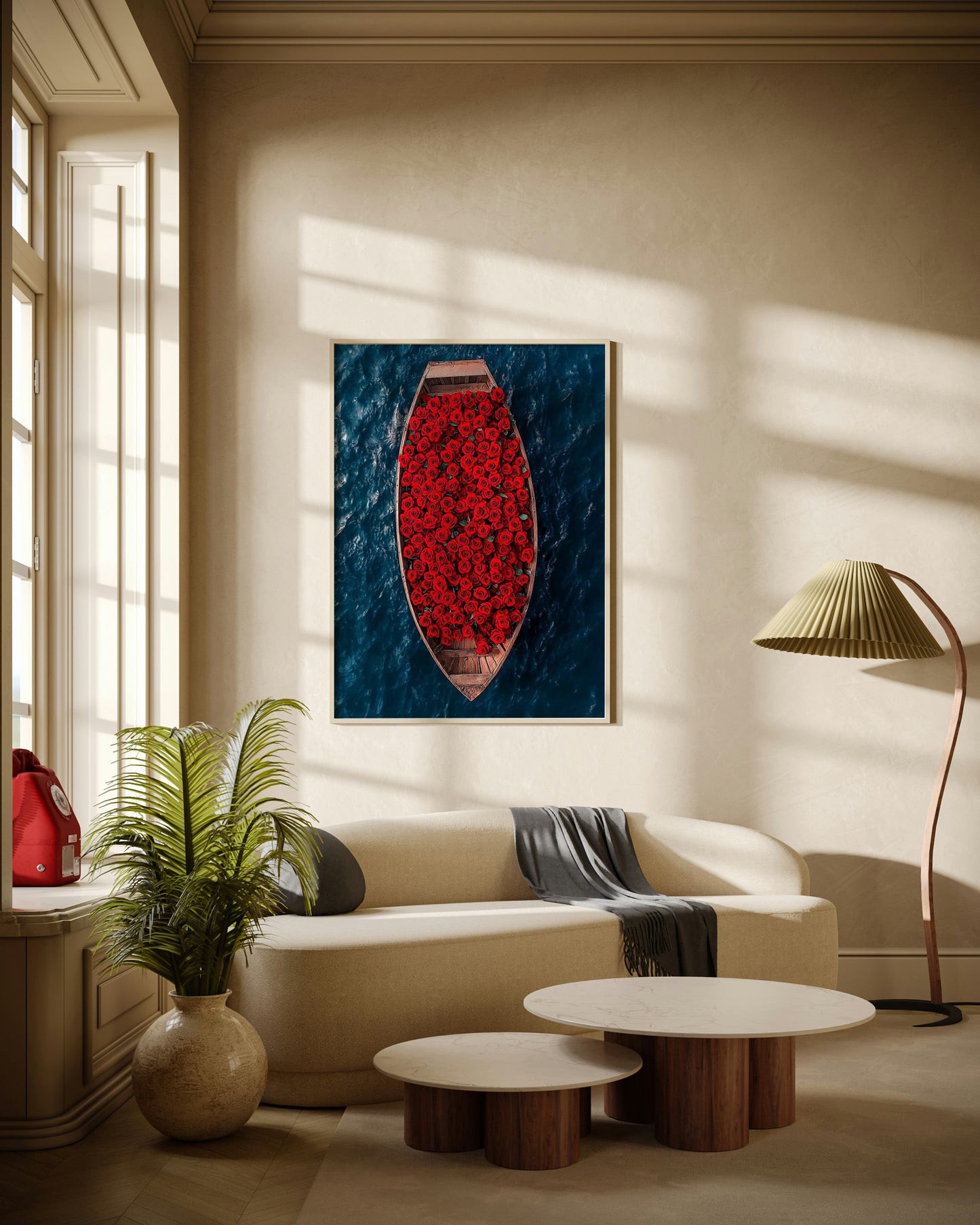 Boat of Roses Poster Wall Art