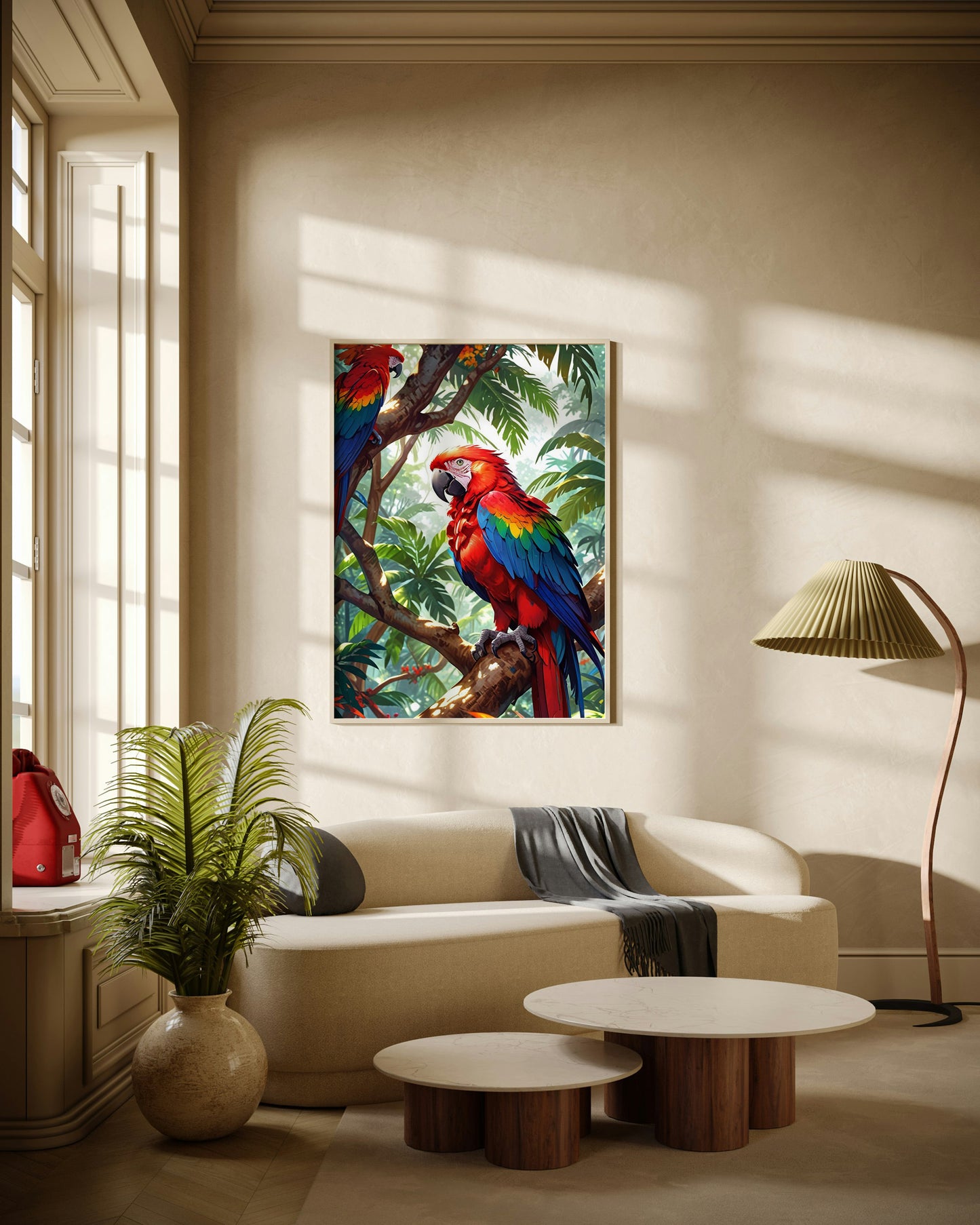 Parrot Paradise Poster Wall Art