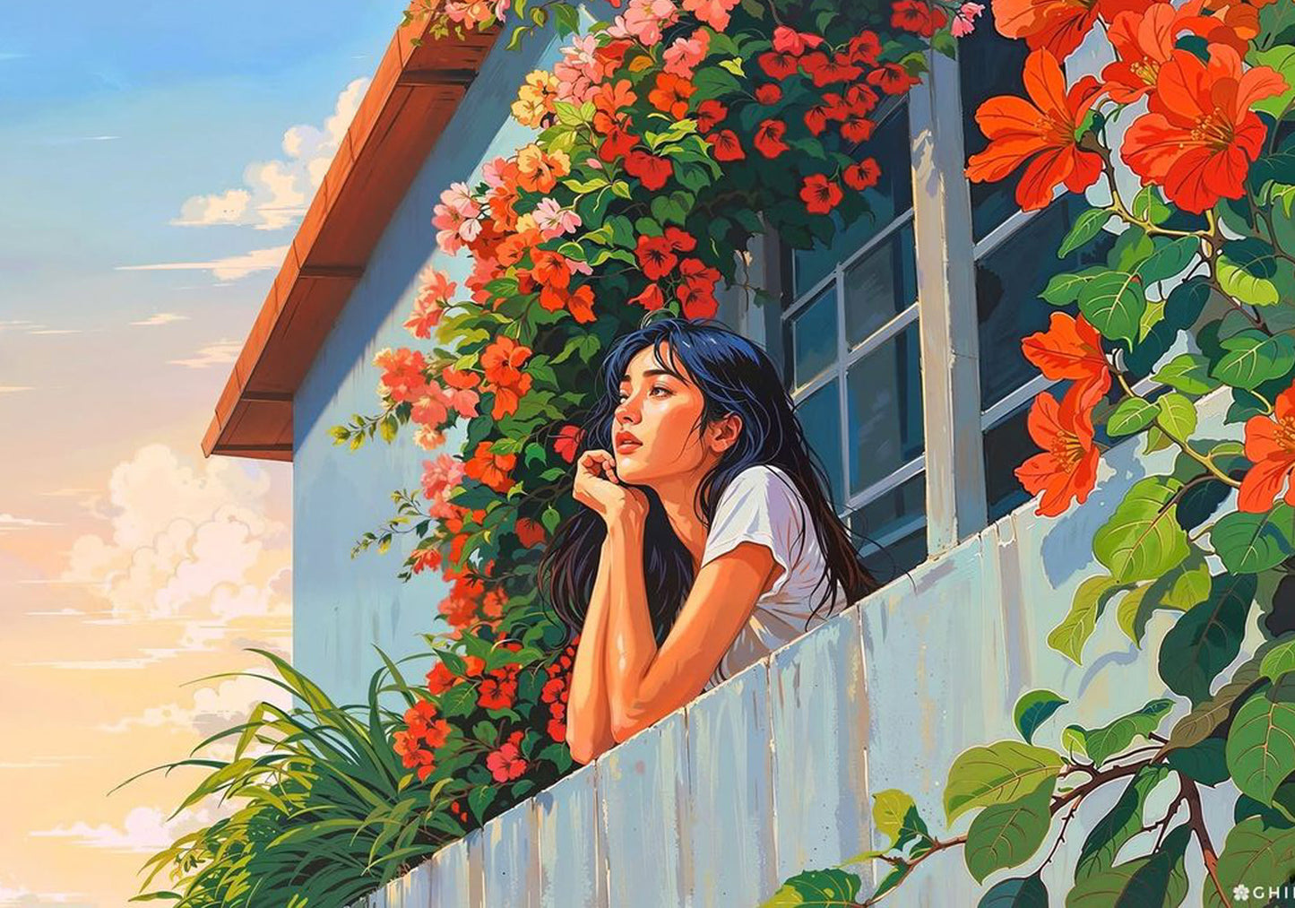 Blossoms at Dusk Diamond Painting Kit