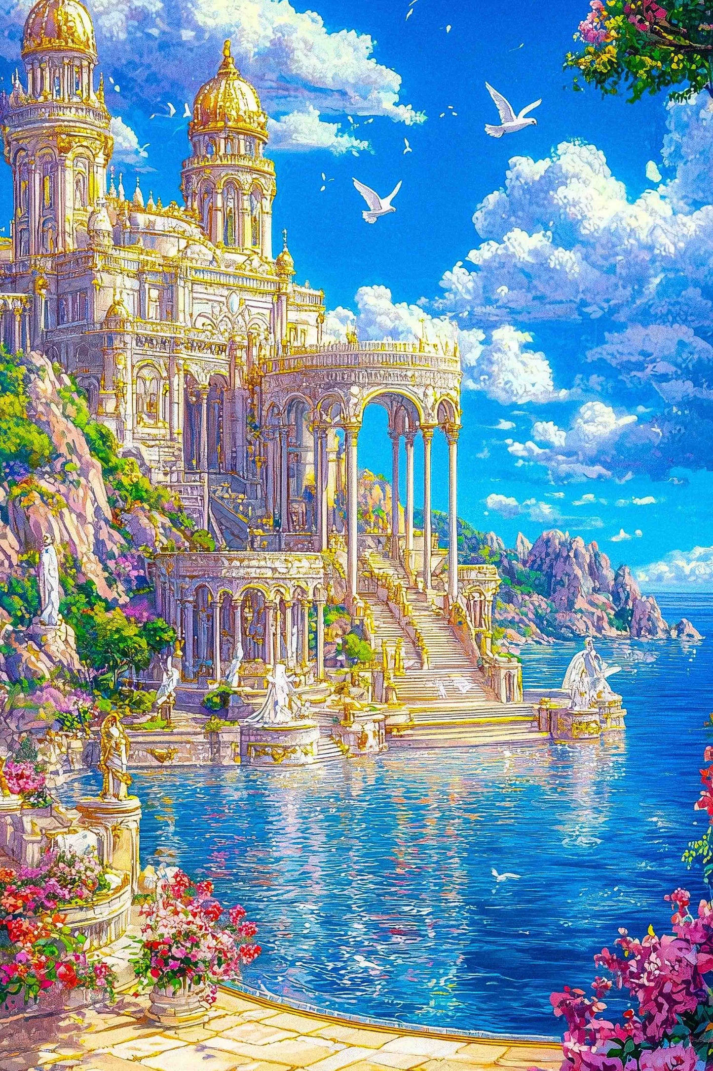 The Golden Eyrie Diamond Painting Kit