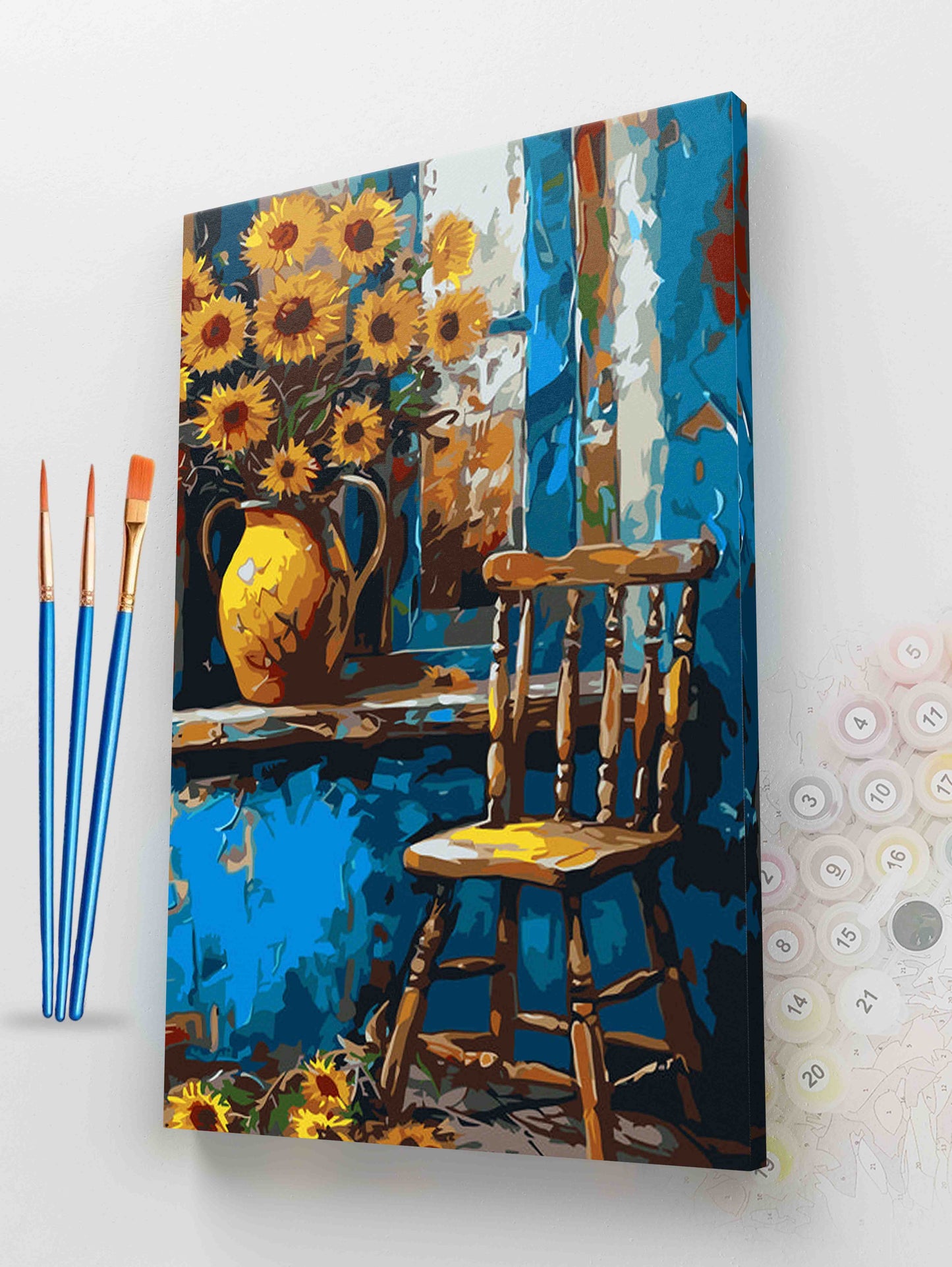 The Chair and the Sunflowers Paint by Numbers kit