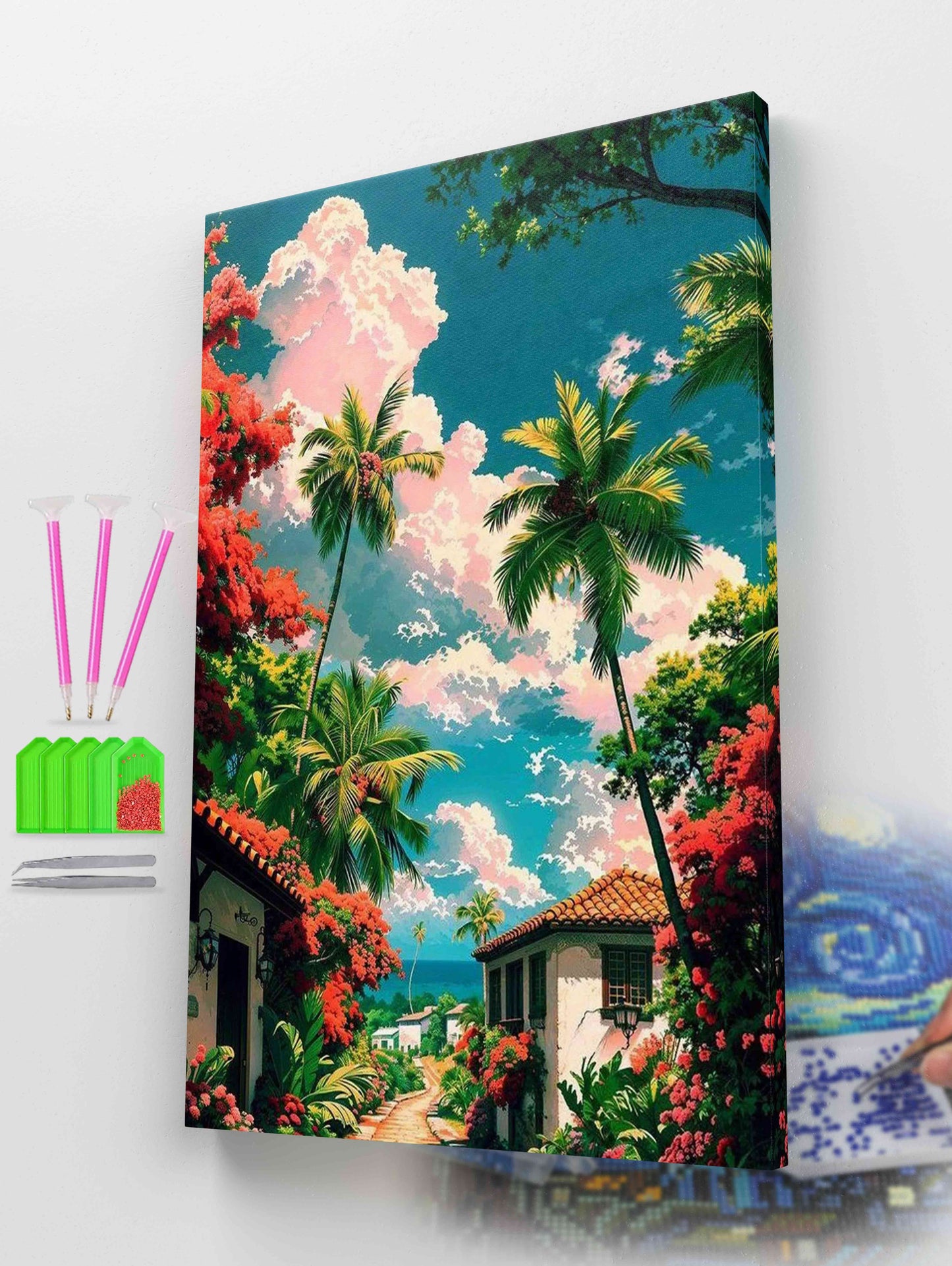 Tropical Paradise Serenity | Diamond Painting Kit