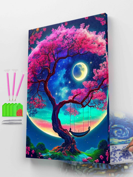 Midnight blossom | Diamond Painting Kit
