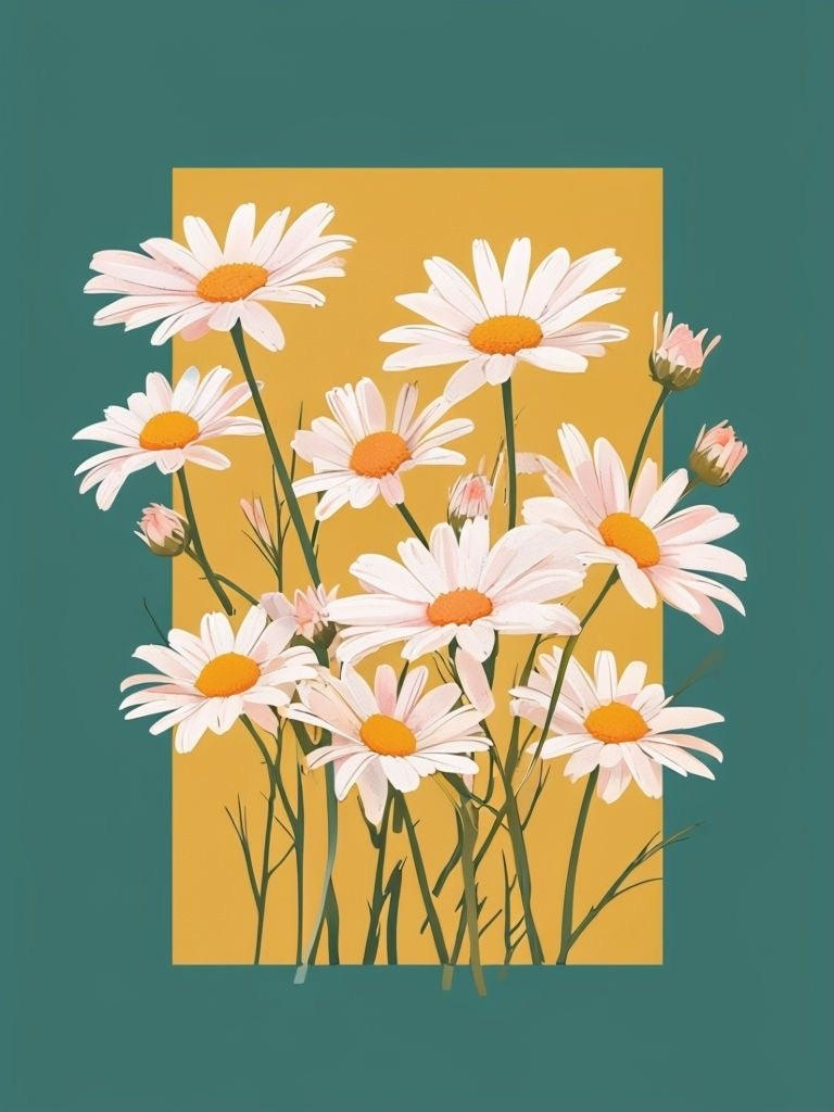 Daisy Days poster Wall Art