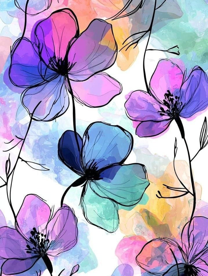 Petals in Bloom Poster Wall Art