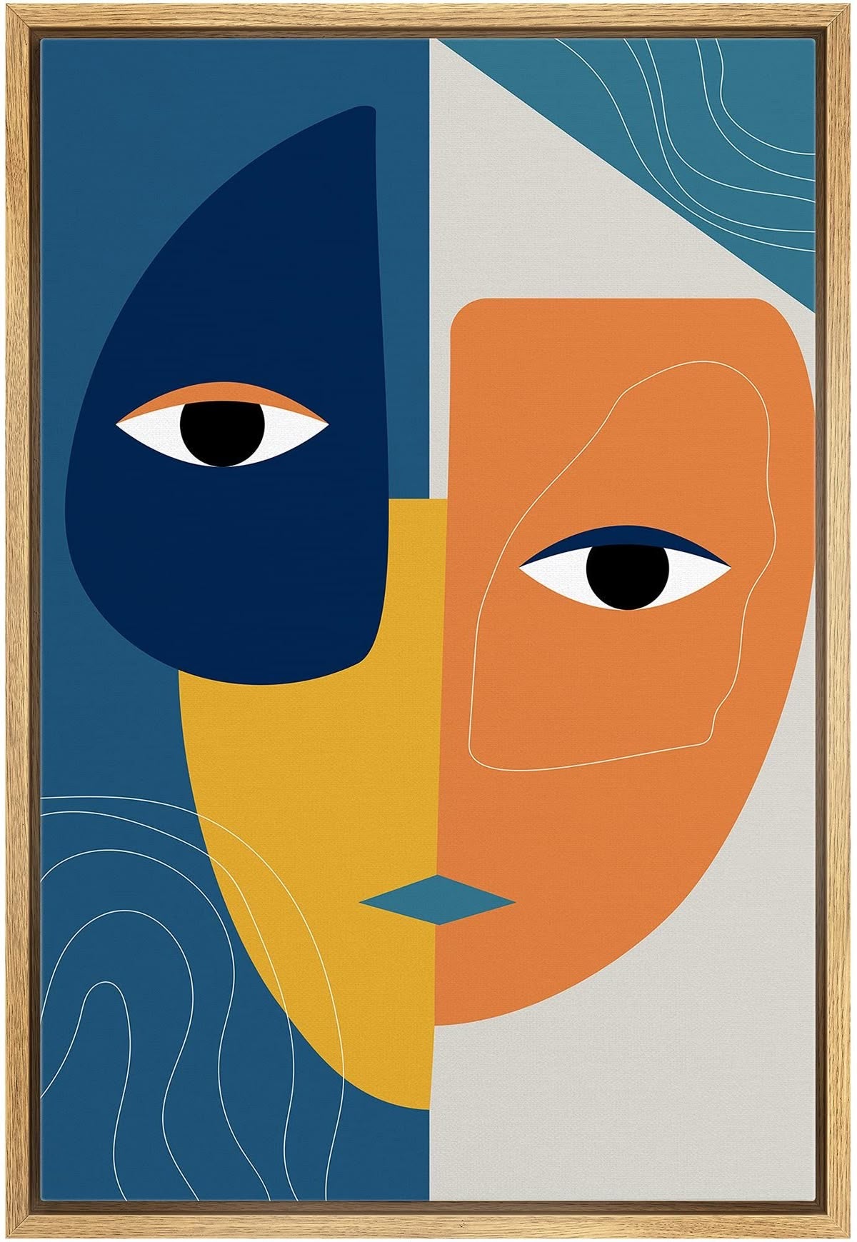 Faces of Contrast poster Wall Art