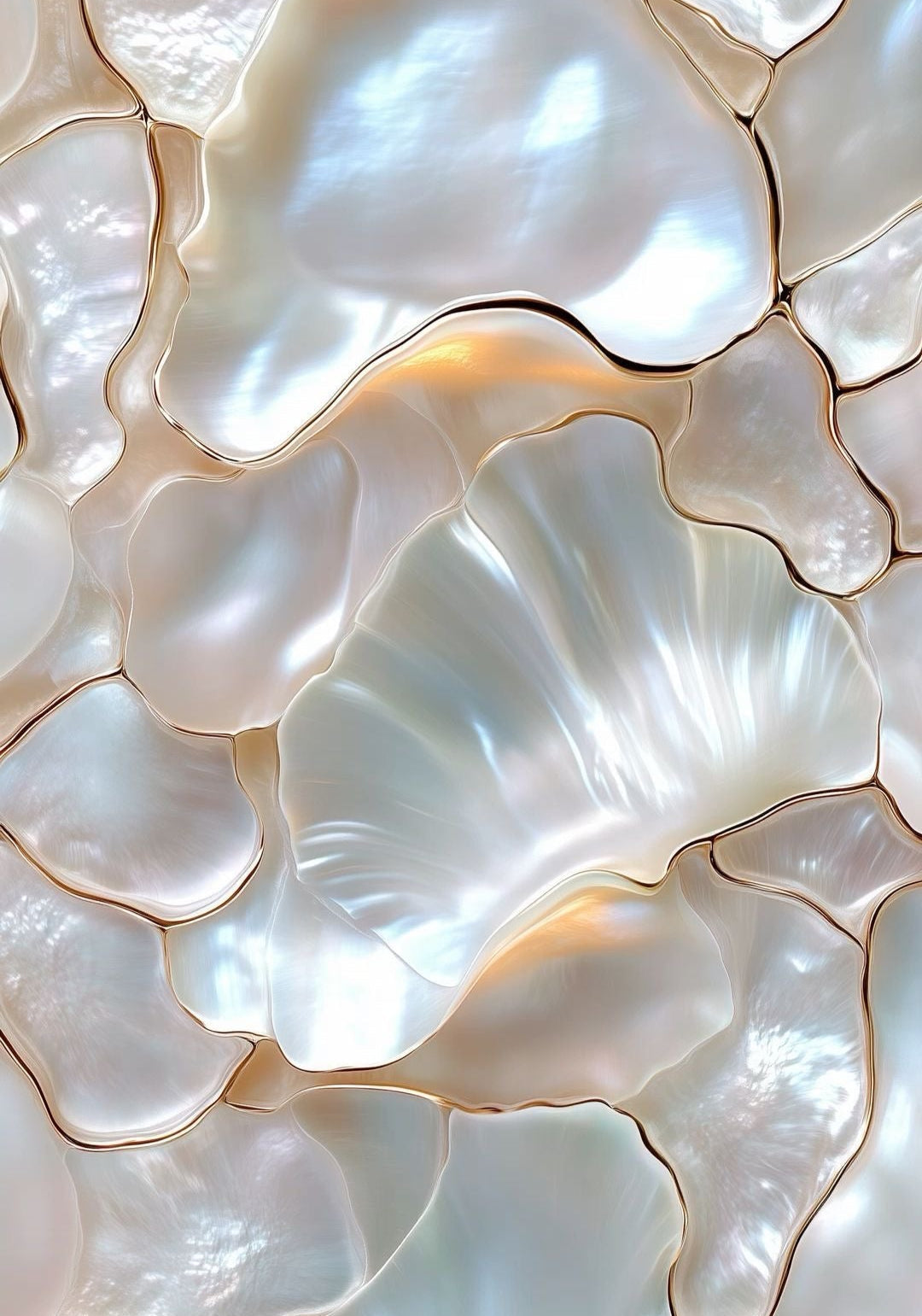 Mother of Pearl Bloom poster Wall Art