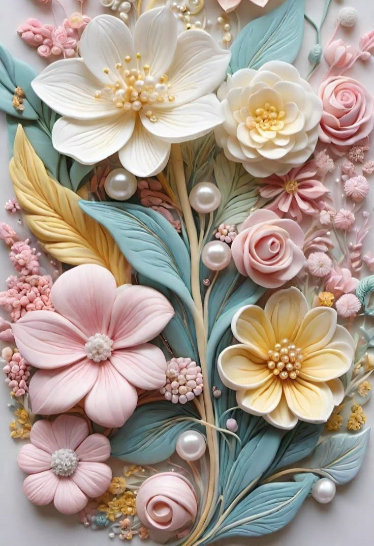 Pearl Petal Symphony Poster Wall Art
