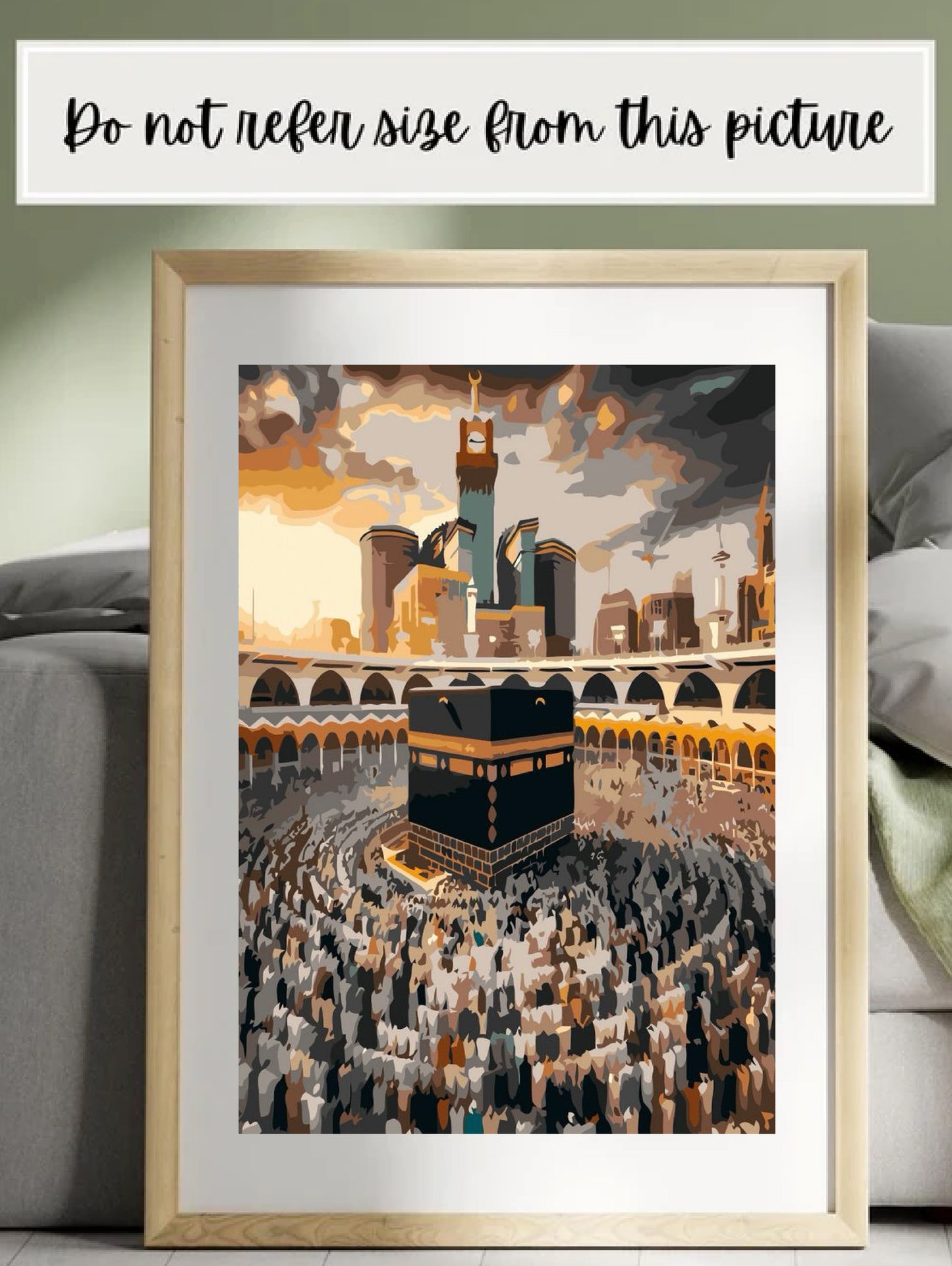 Golden Horizon of Mecca Paint by Numbers kit