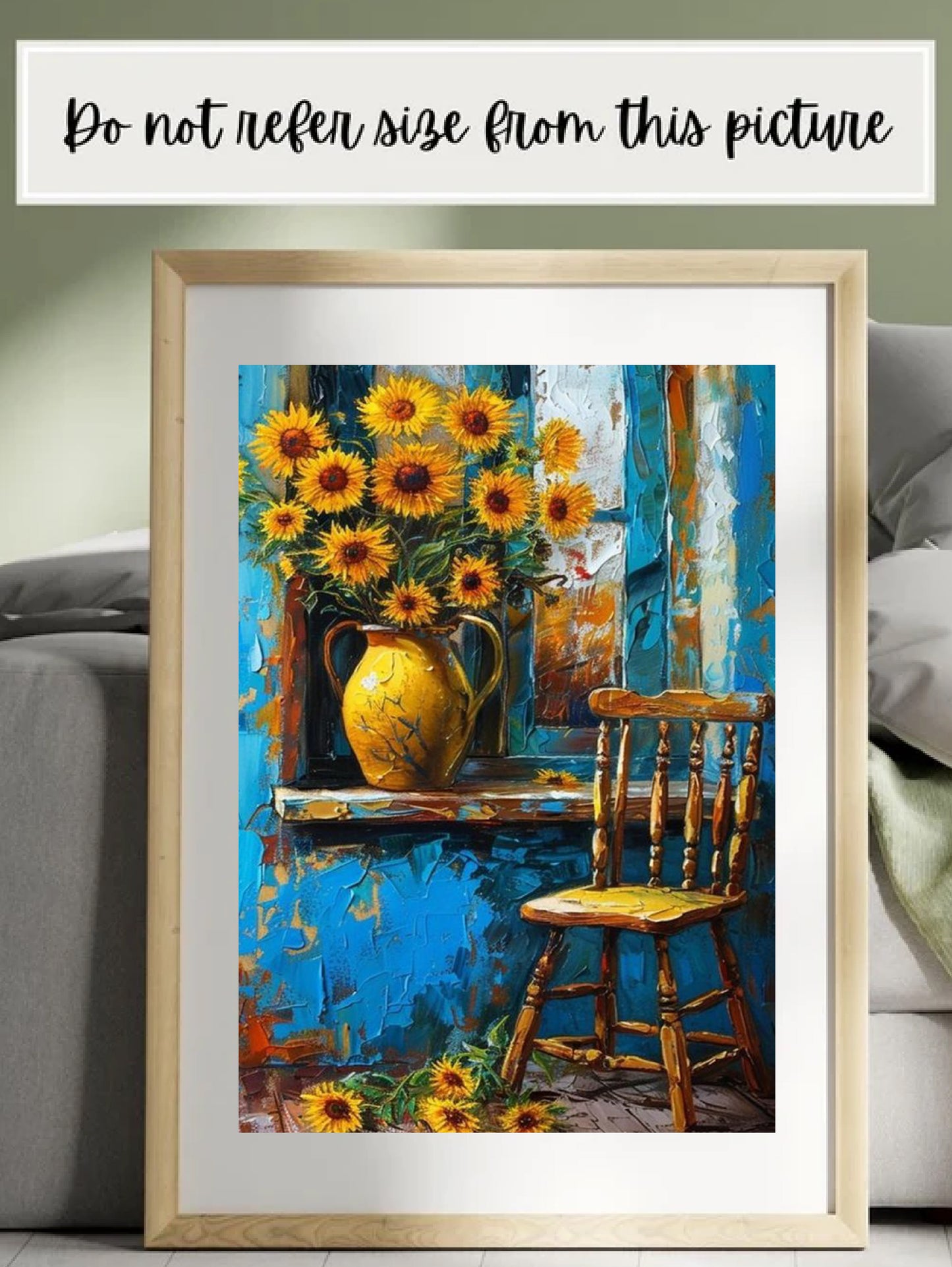The Chair and the Sunflowers Paint by Numbers kit