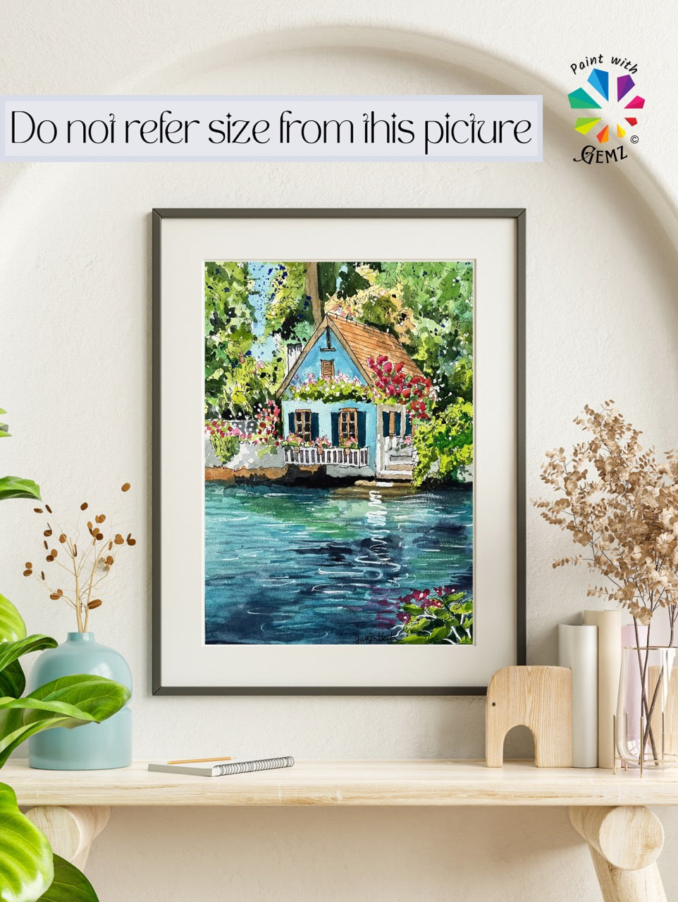 Lakeside Retreat Paint by Numbers kit