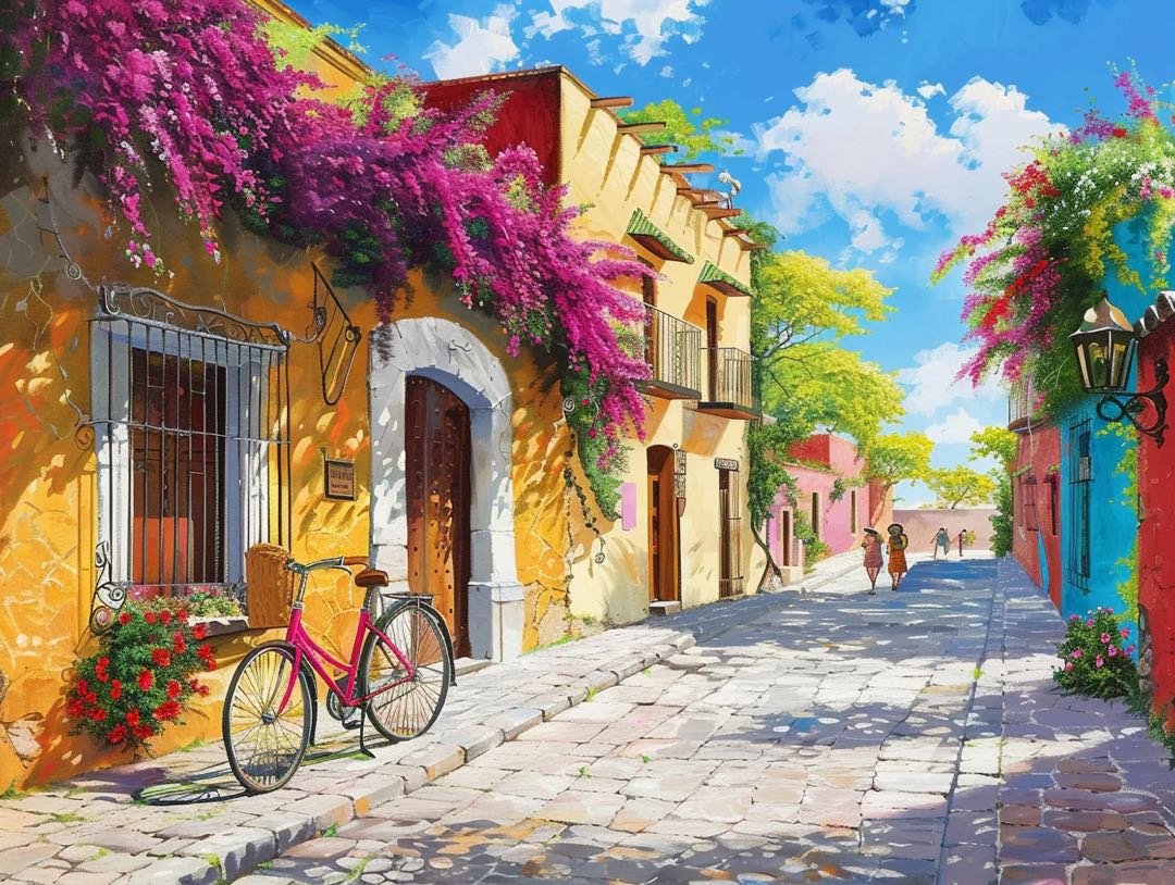 Medieval blooming tuscany | Diamond Painting Kit
