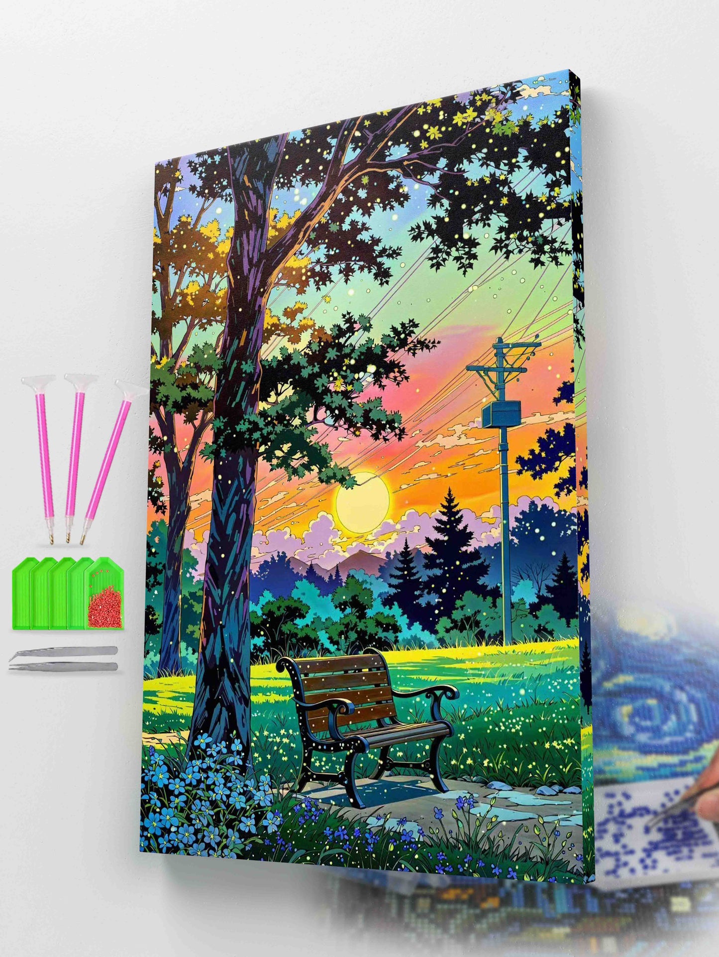 Sunset Serenity in the Park Diamond Painting Kit