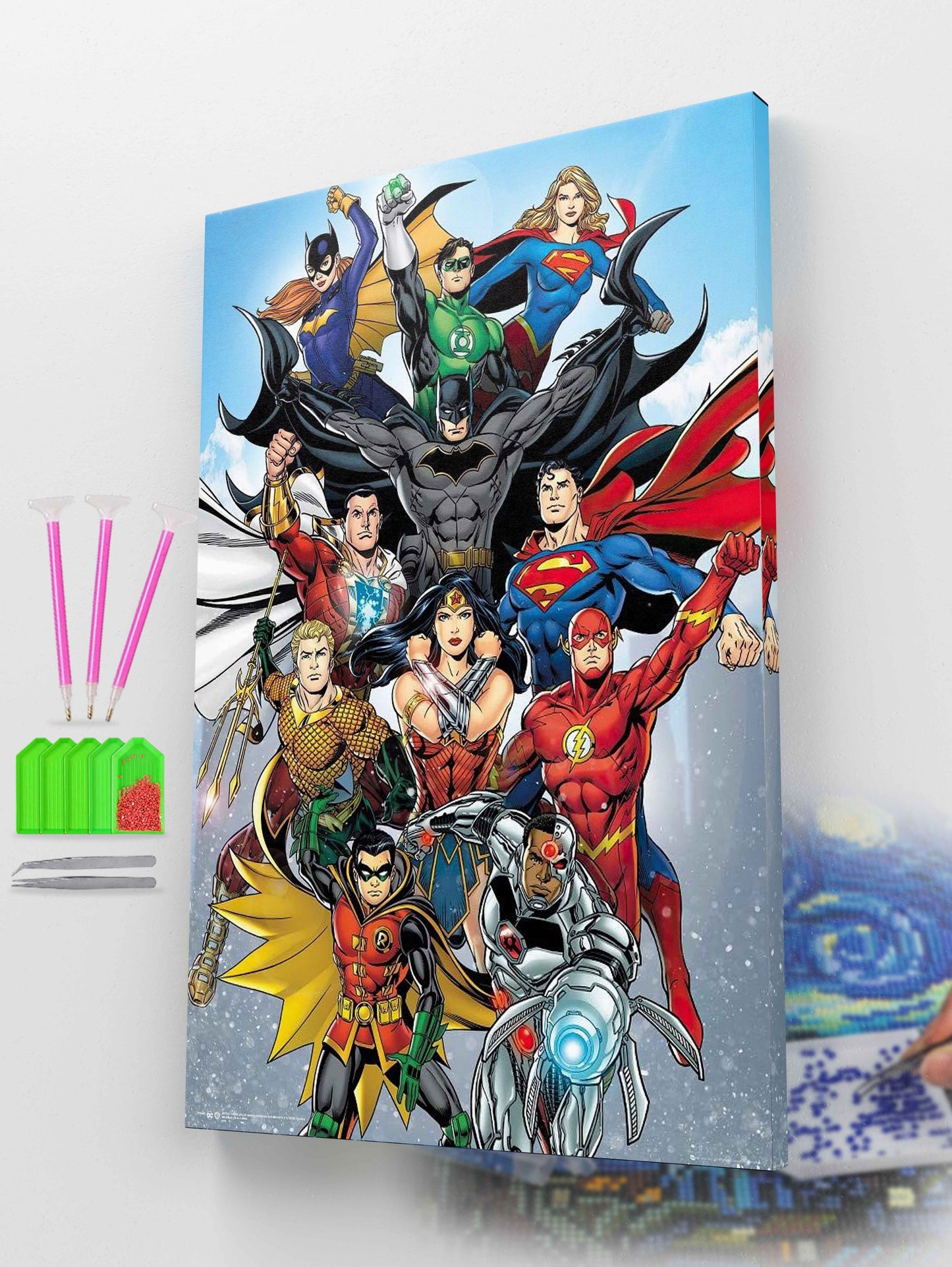 Legendary DC Heroes Diamond Painting Kit