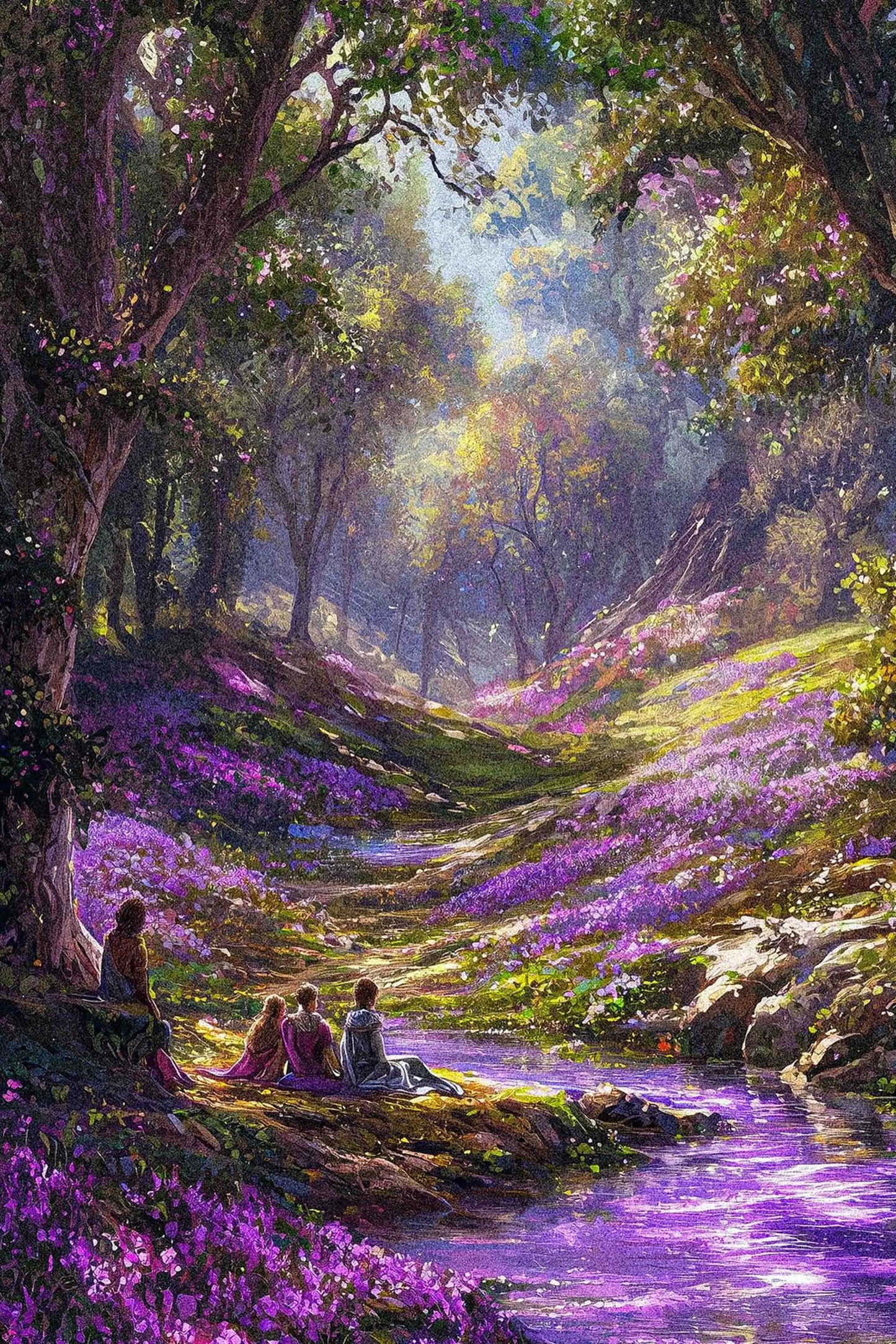 Purple Pathways Diamond Painting Kit