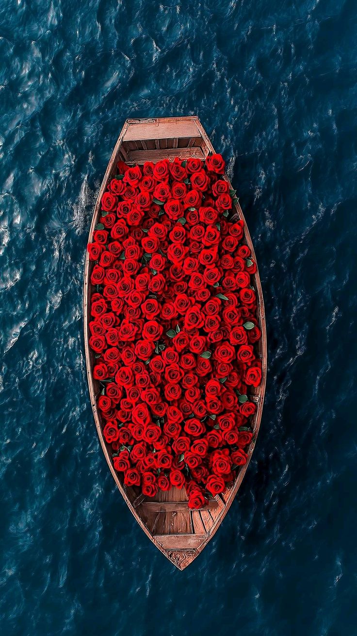 Boat of Roses Poster Wall Art