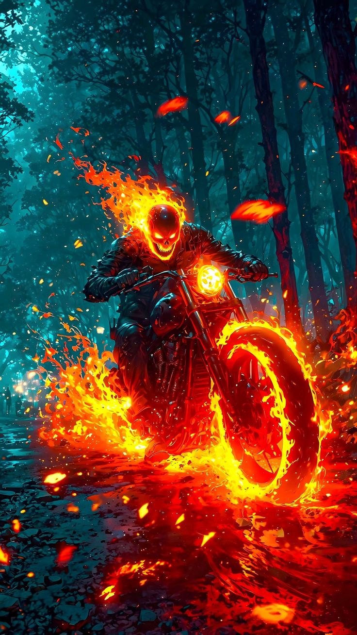 Hellfire on Wheels Diamond Painting Kit