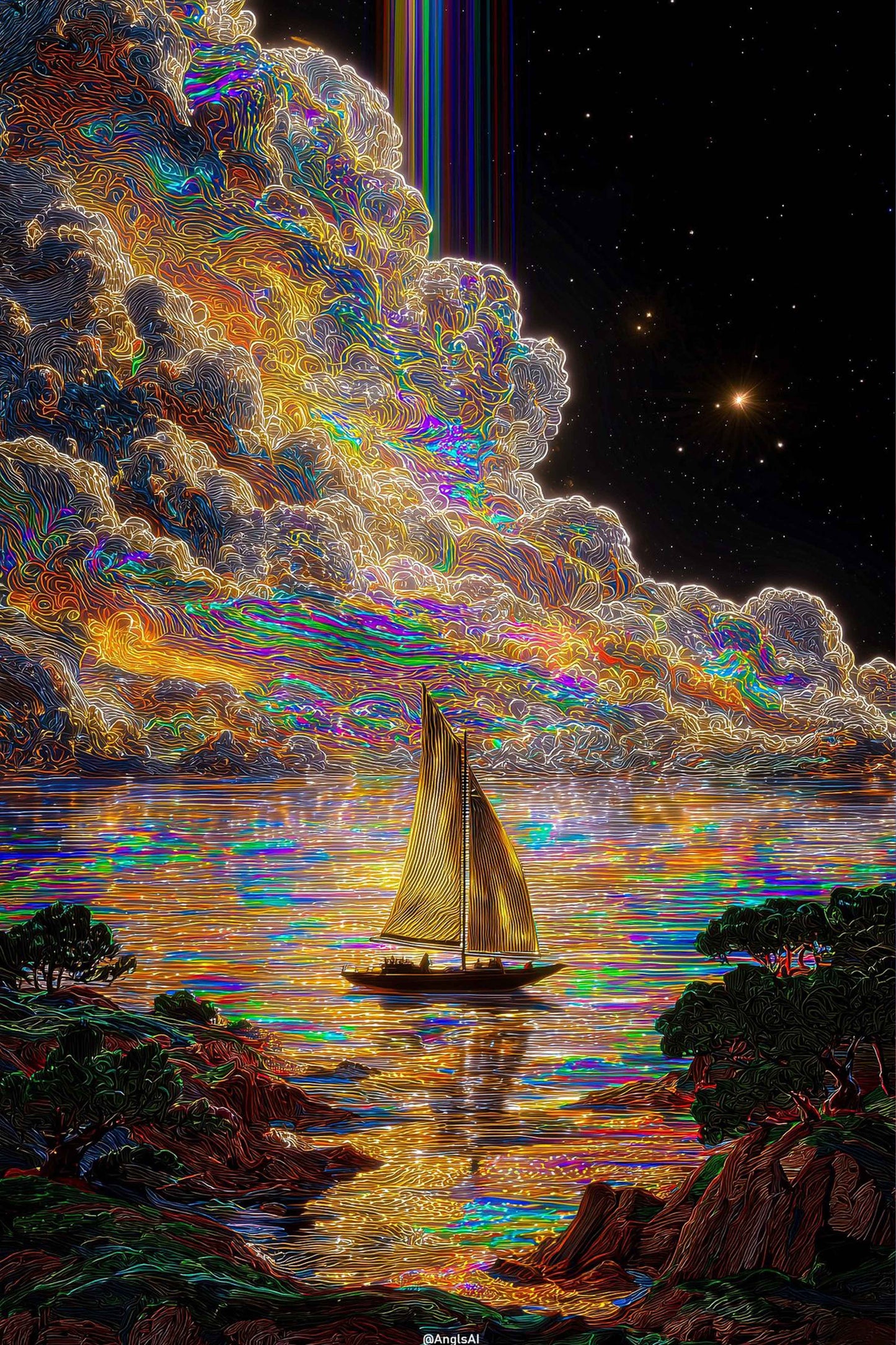 Luminous Horizon Diamond Painting Kit