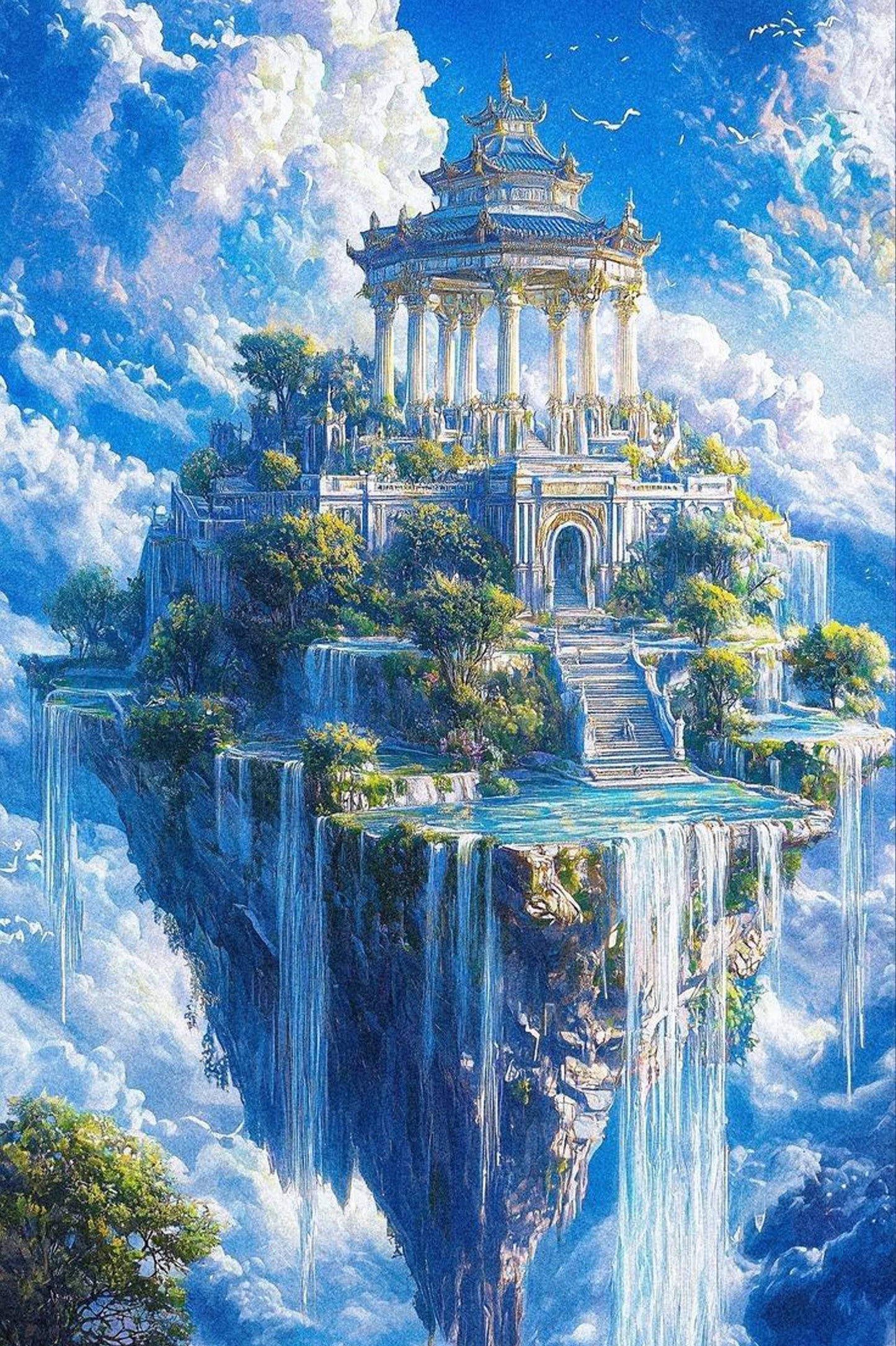 Temple of the Clouds Diamond Painting Kit