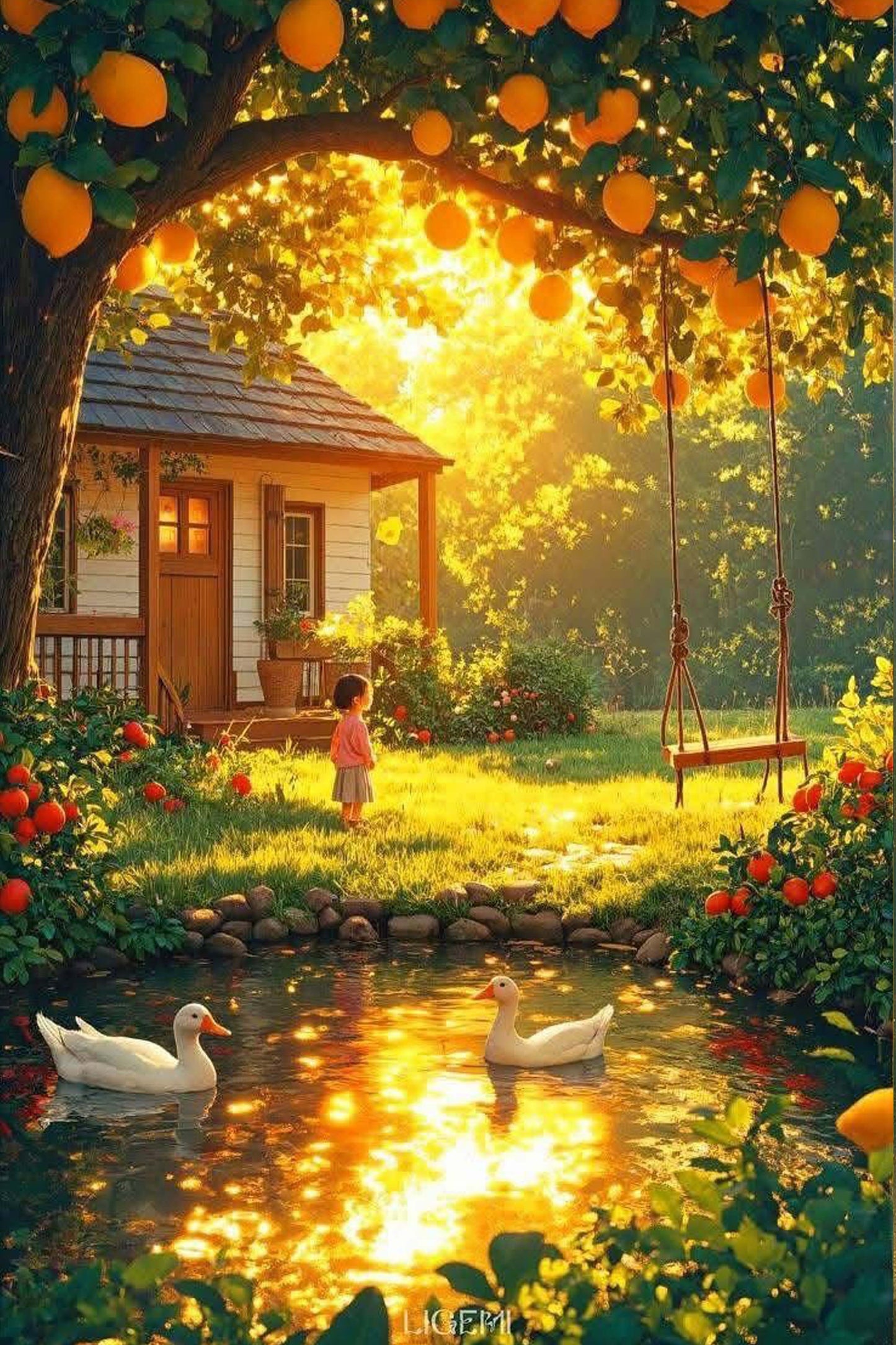 Sunlight Garden Dreams Diamond Painting Kit