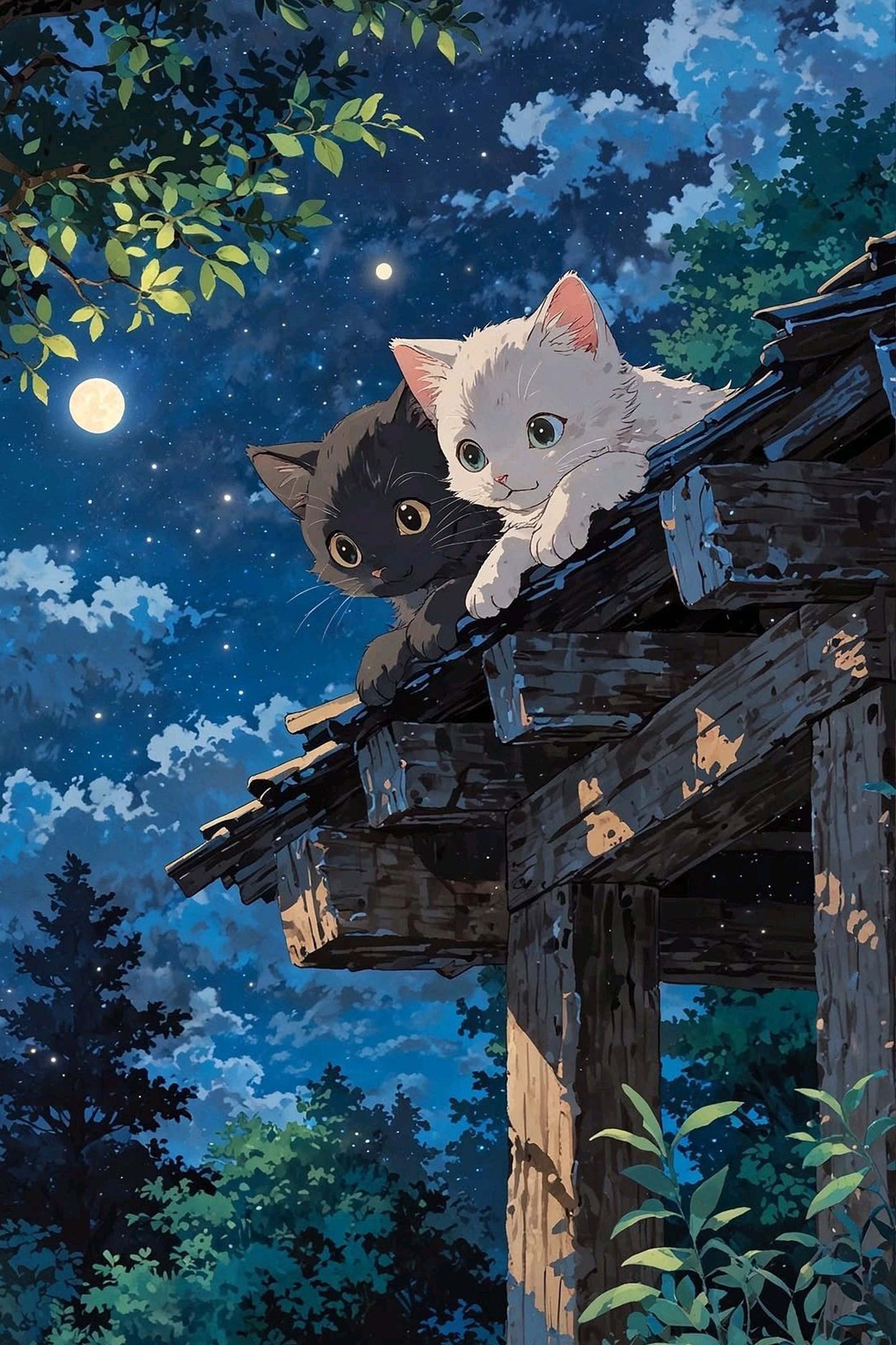 Moonlight Whiskers Diamond Painting Kit