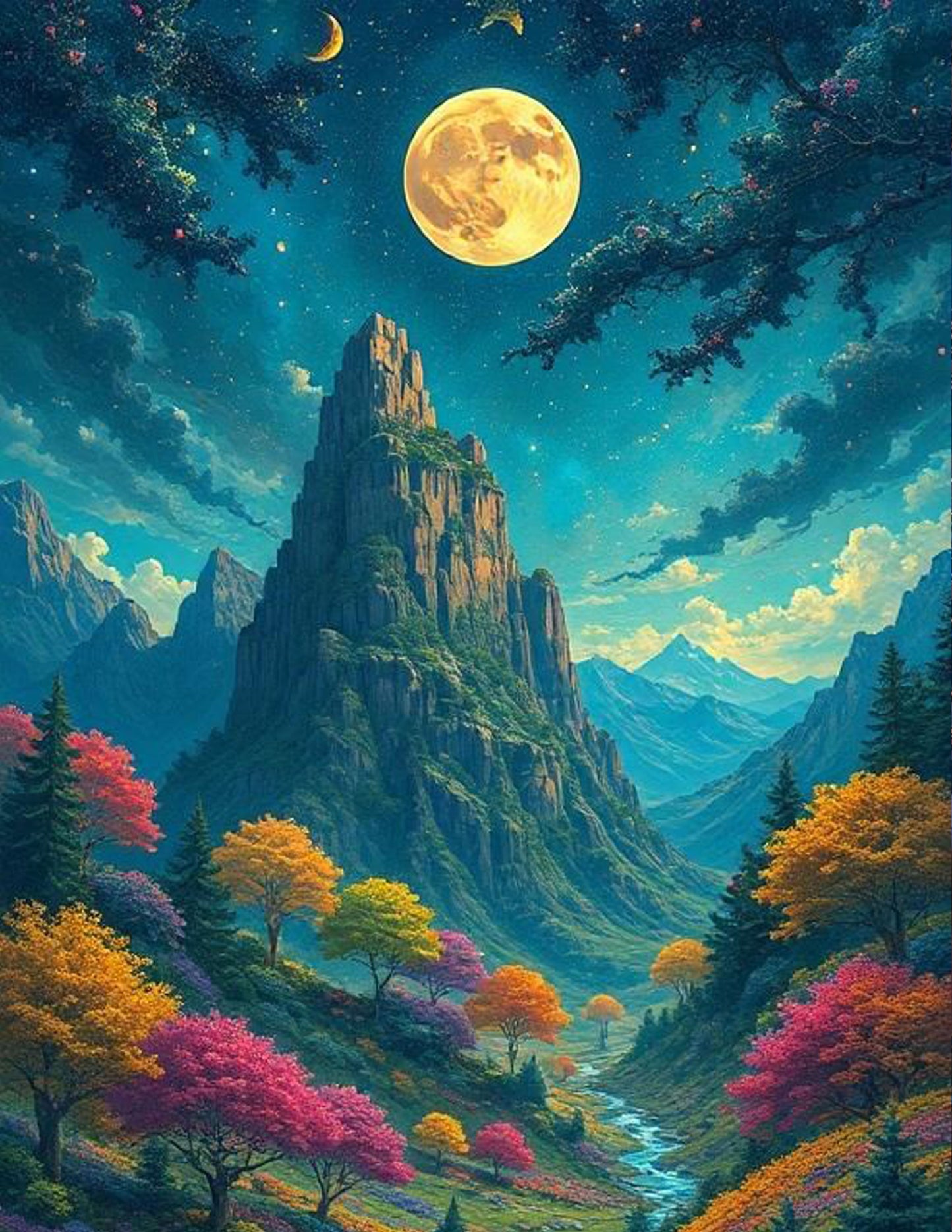 The Dreaming Mountain Diamond Painting Kit